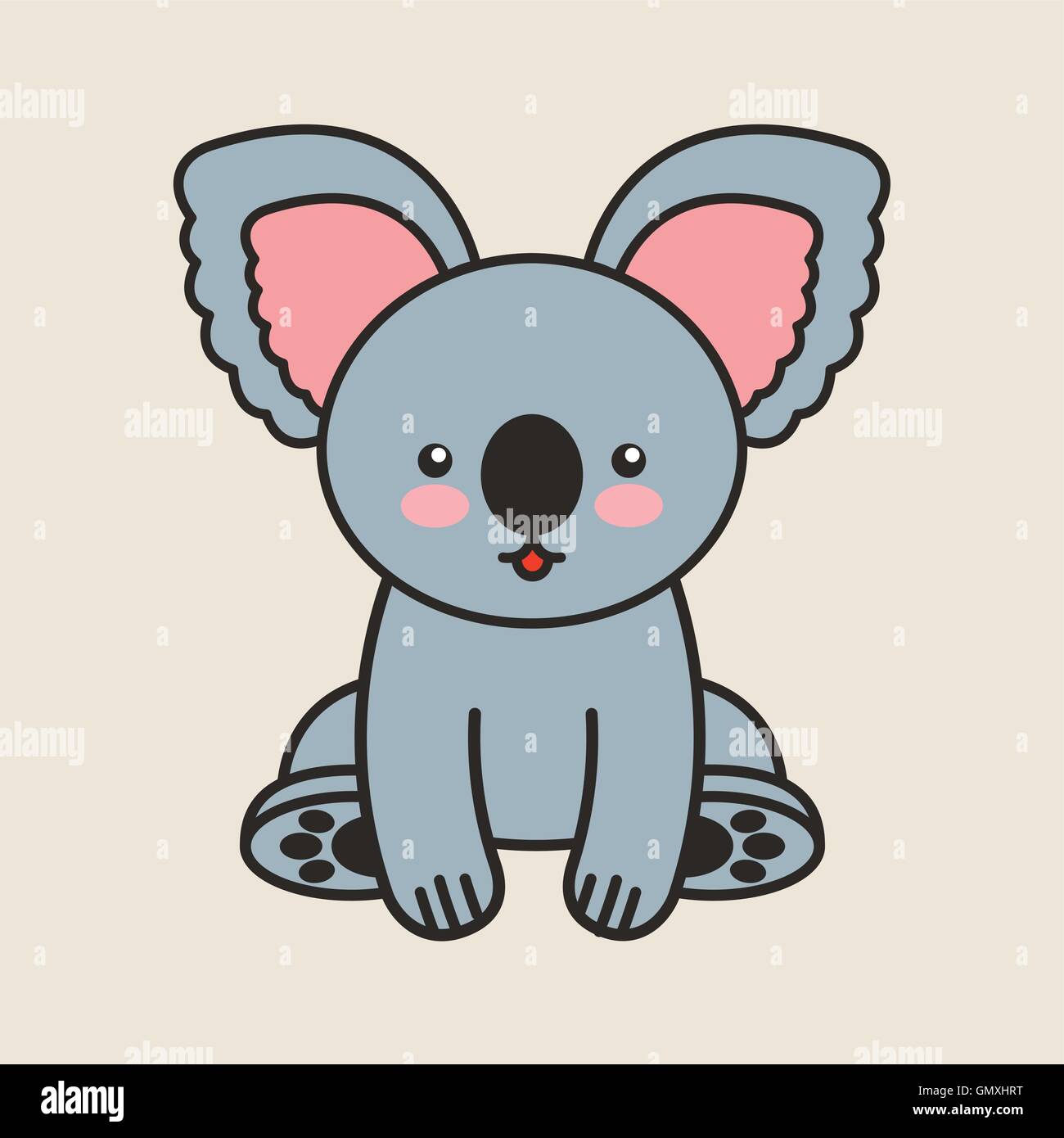cute koala tender isolated icon Stock Vector Image & Art - Alamy