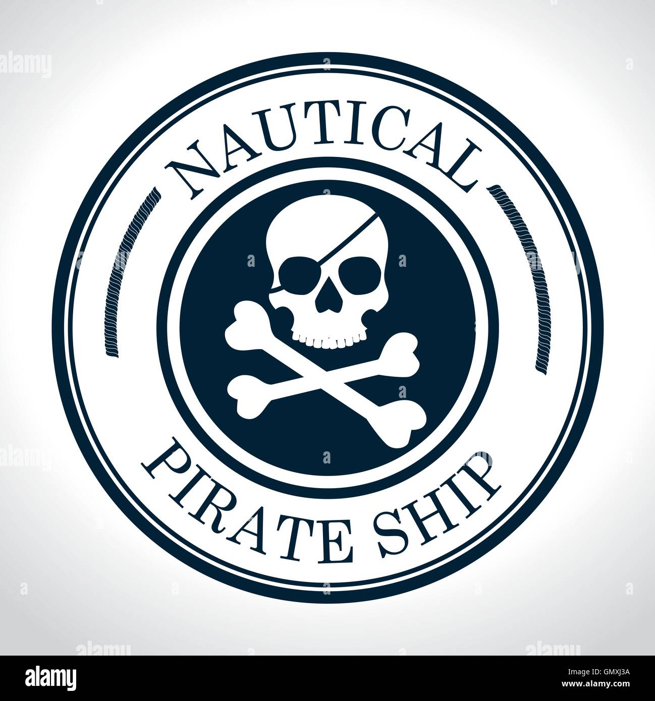 skull and bones symbol pirate Stock Vector Image & Art - Alamy