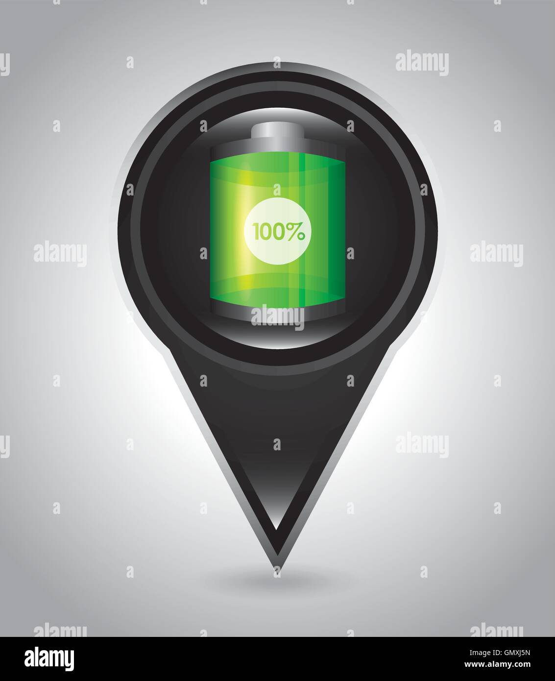 battery level sign classic isolated icon Stock Vector Image & Art - Alamy