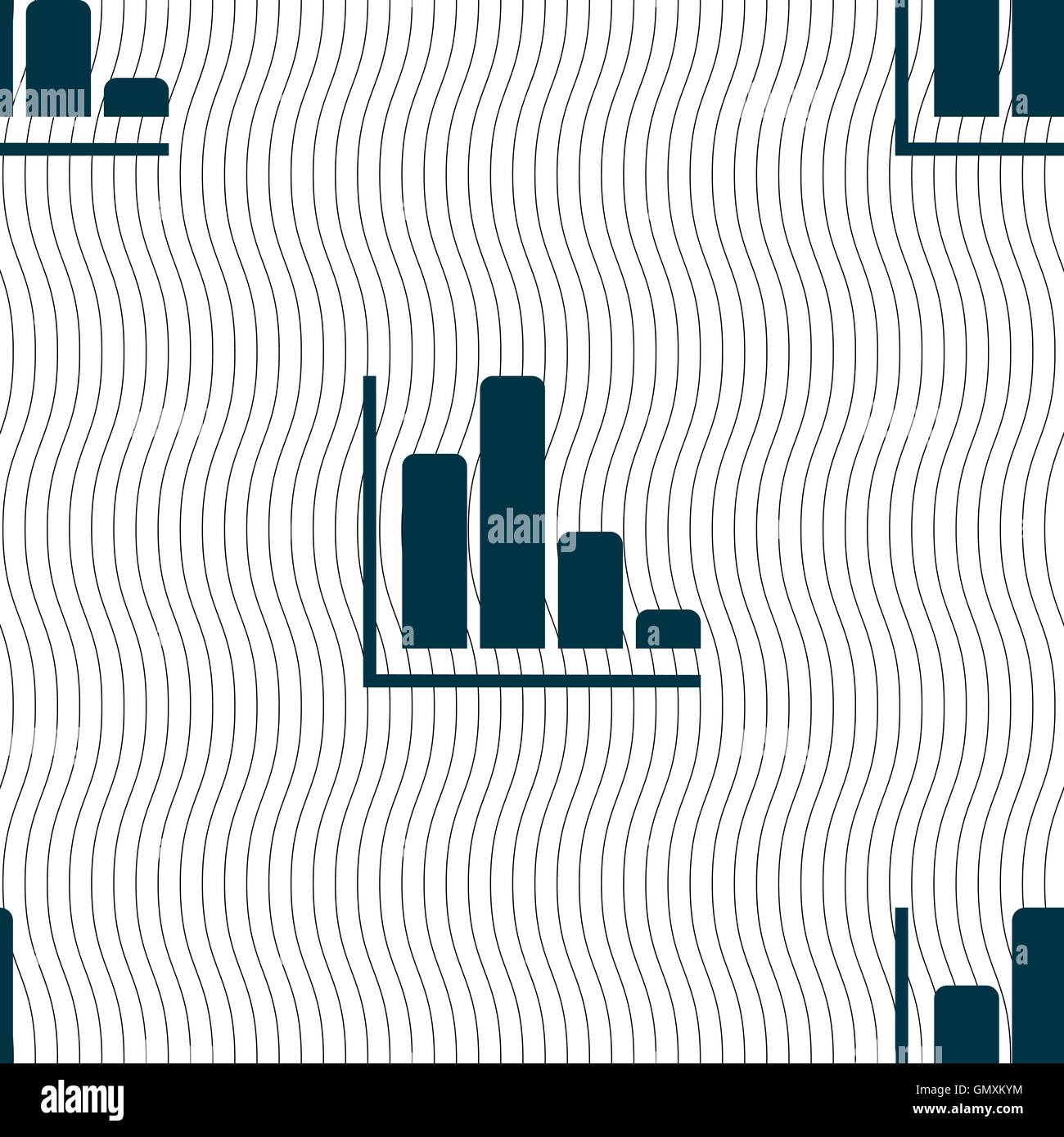 Infographic icon sign. Seamless pattern with geometric texture. Vector ...