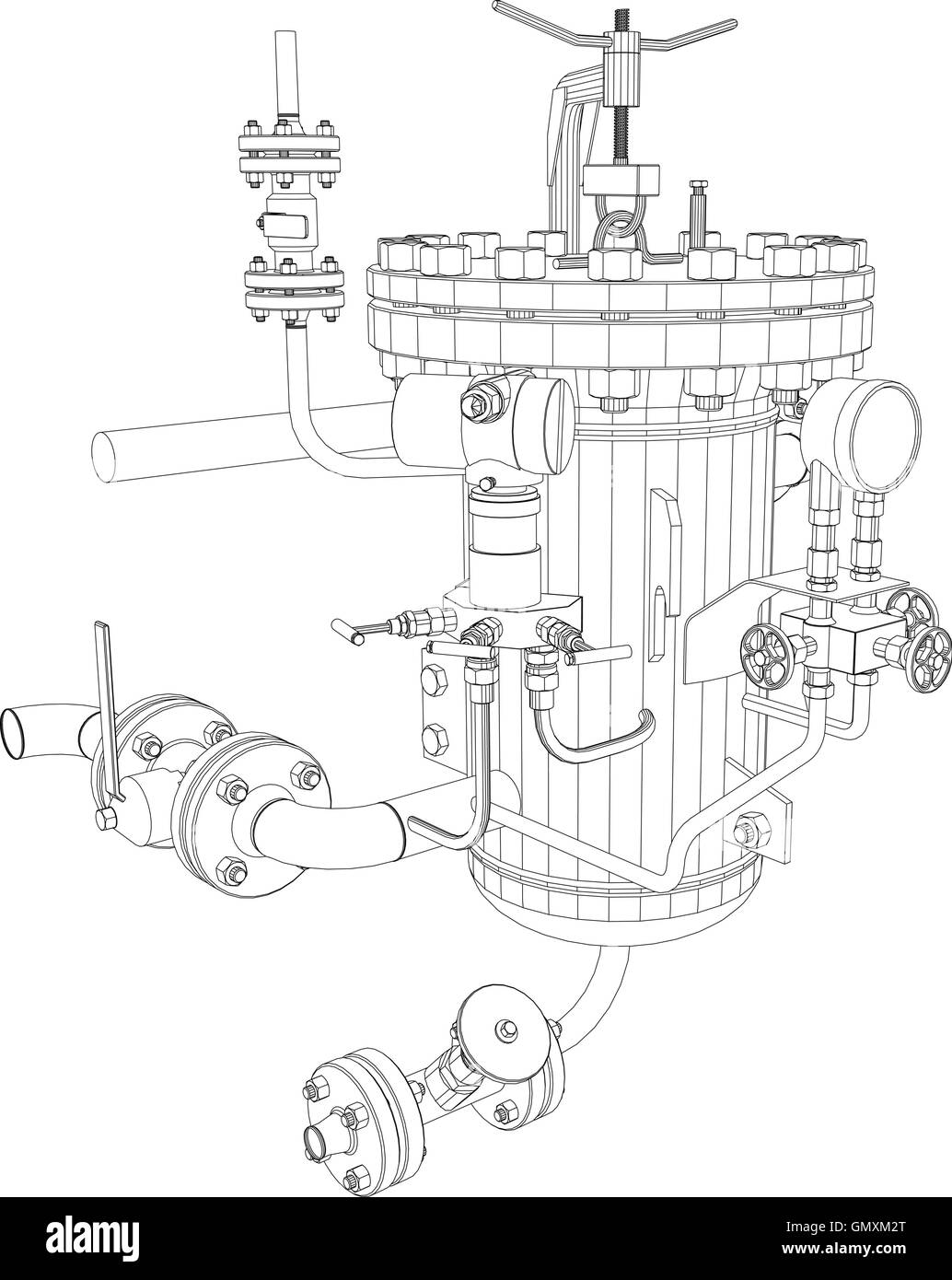 Picture of heat exchanger Stock Vector Image & Art Alamy