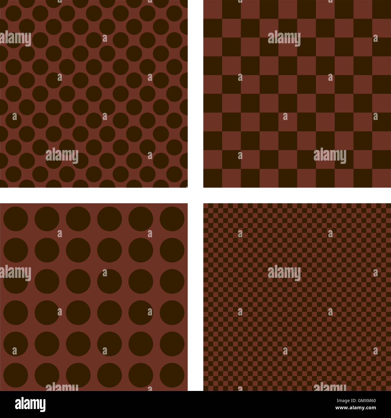 Dark brown geometric shape wallpaper set Stock Vector Image & Art - Alamy