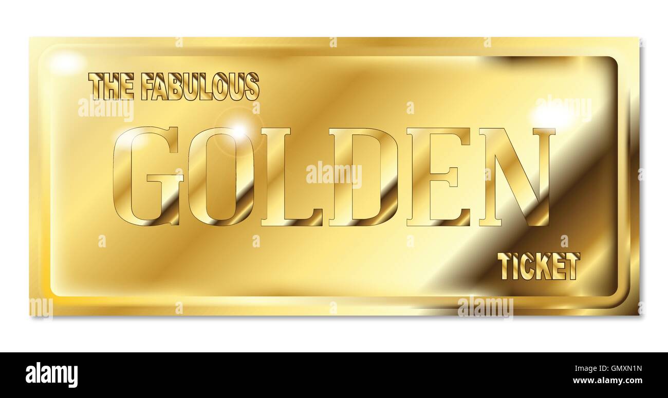 Golden ticket hi-res stock photography and images - Alamy