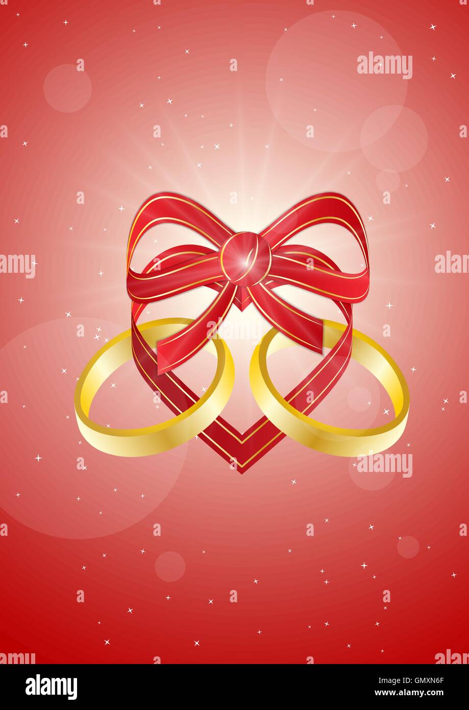 Pair wedding rings Stock Vector Images Alamy