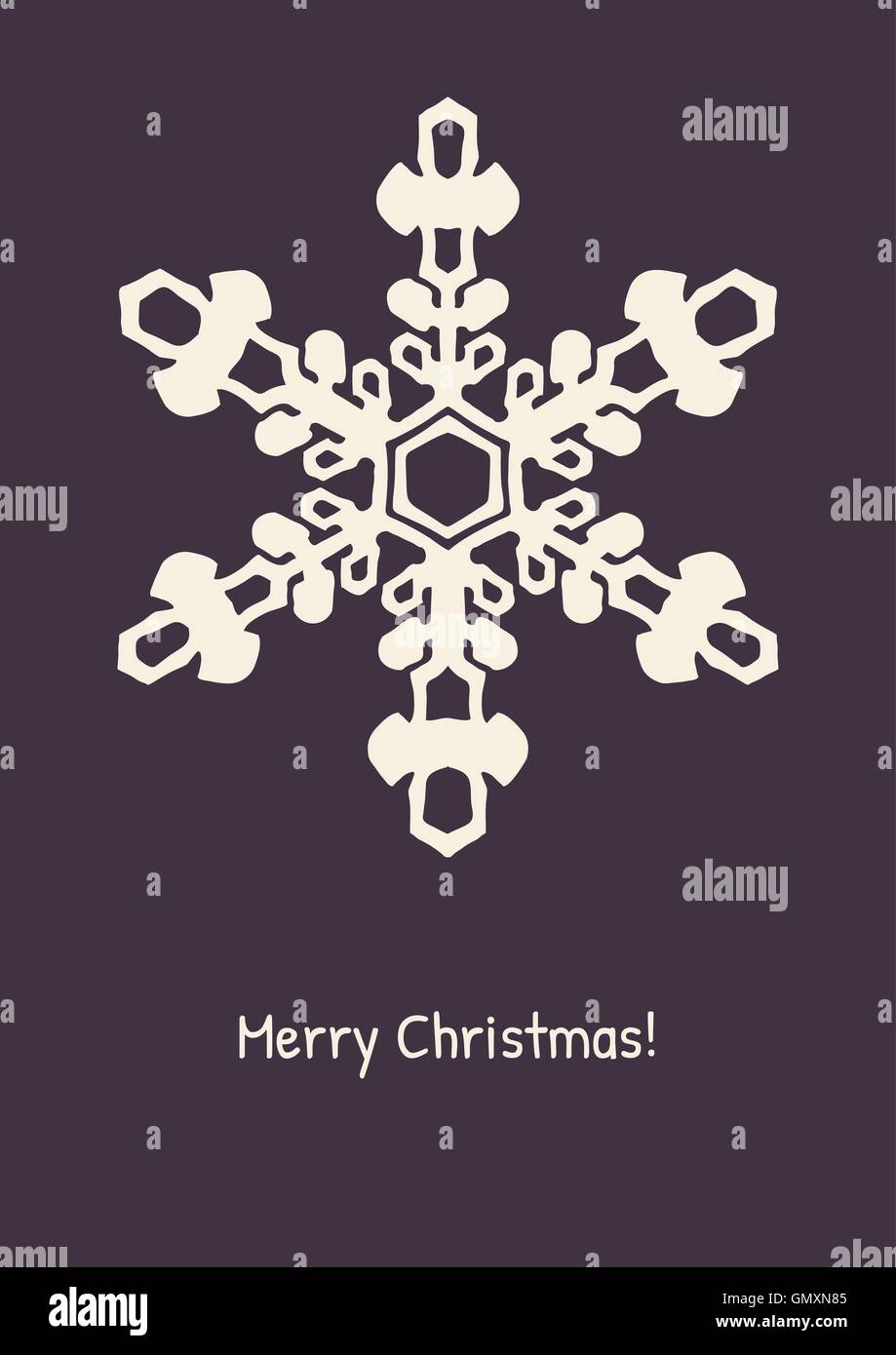 Abstract snowflake on color background Stock Vector Image & Art - Alamy