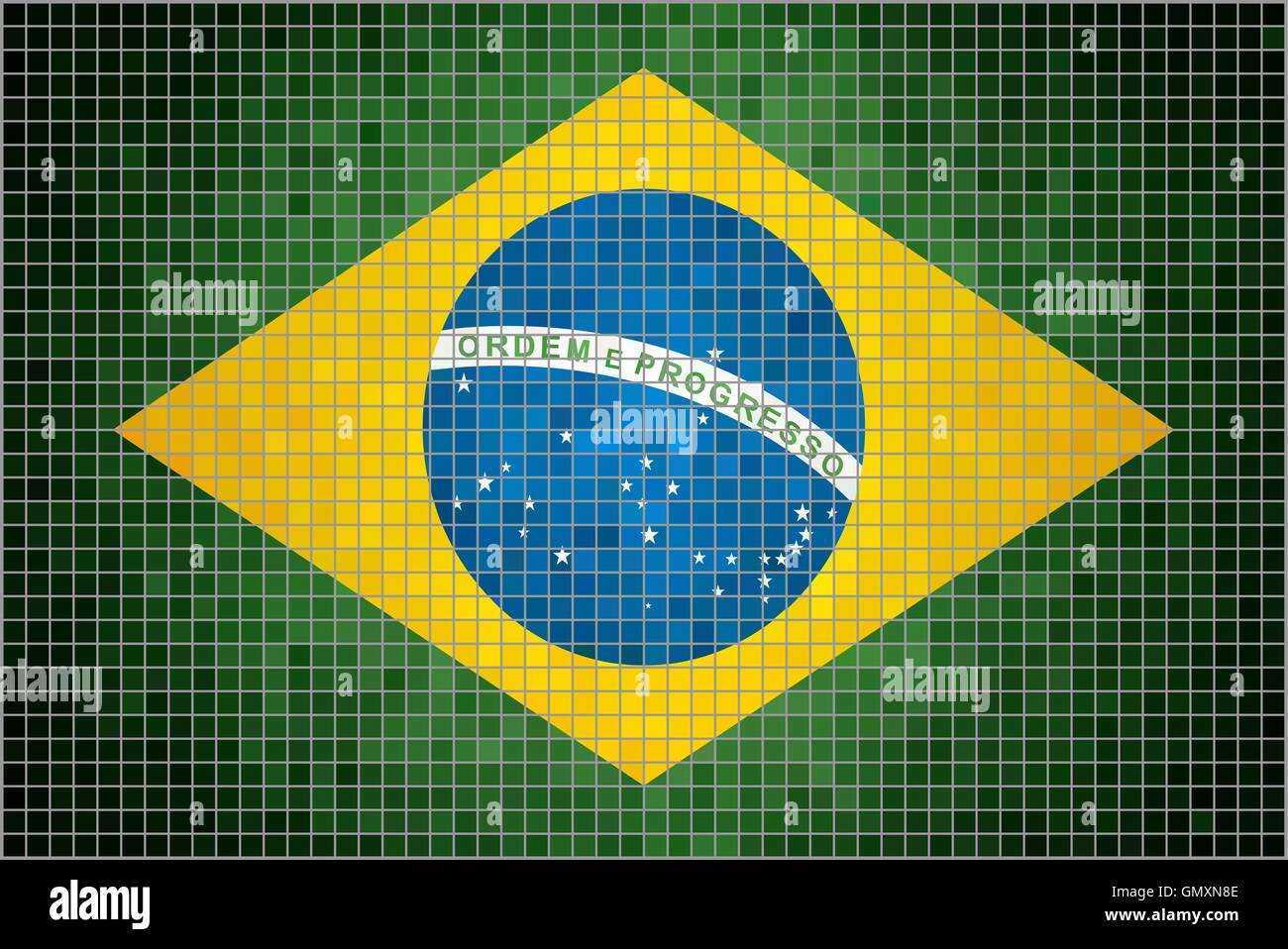 Flag of Brazil Stock Vector