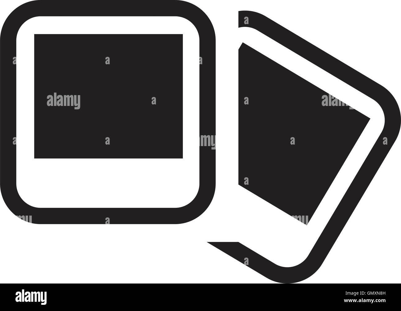 Print snapshot not polaroid Stock Vector Images - Alamy