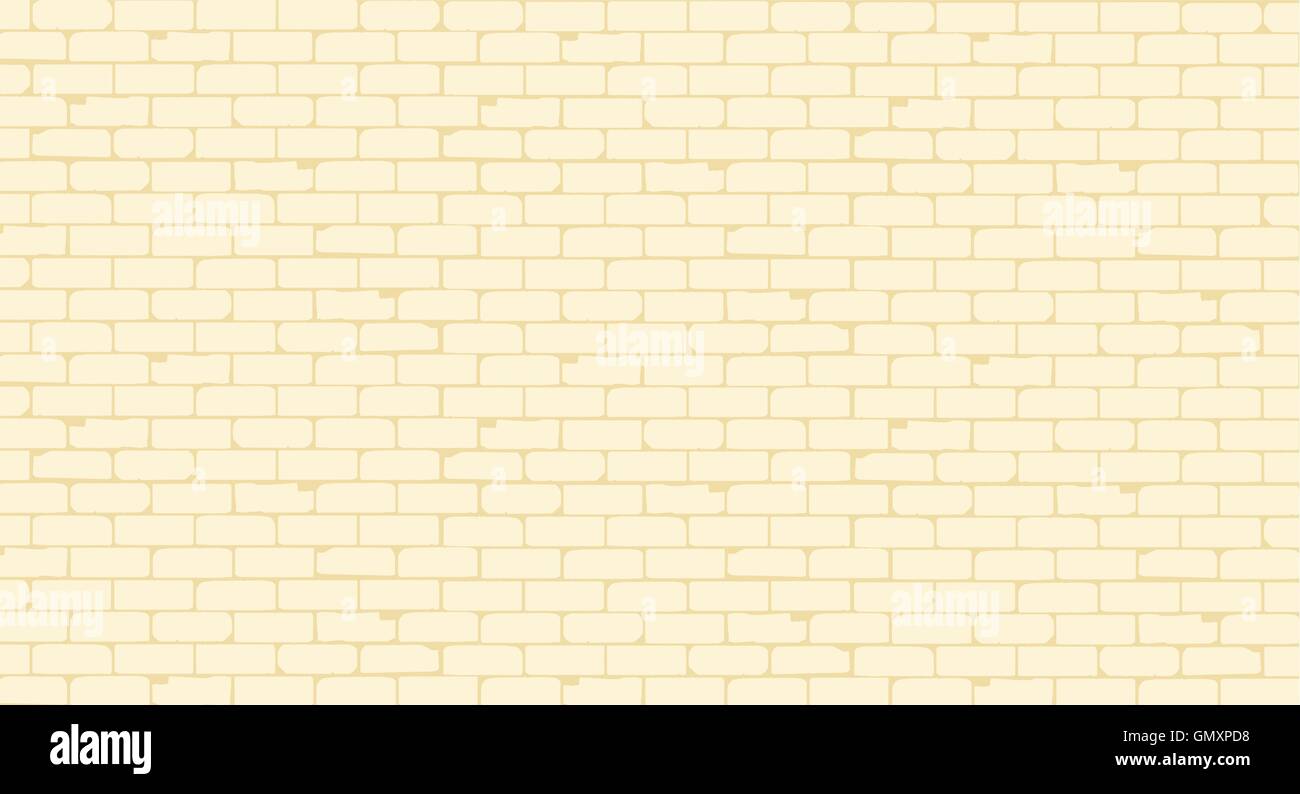 Pale Painted Brick Wall Stock Vector
