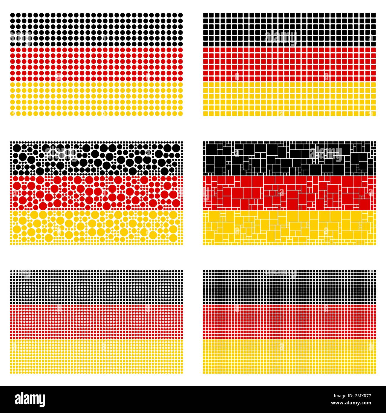 Mosaic Germany flag set Stock Vector Image & Art - Alamy