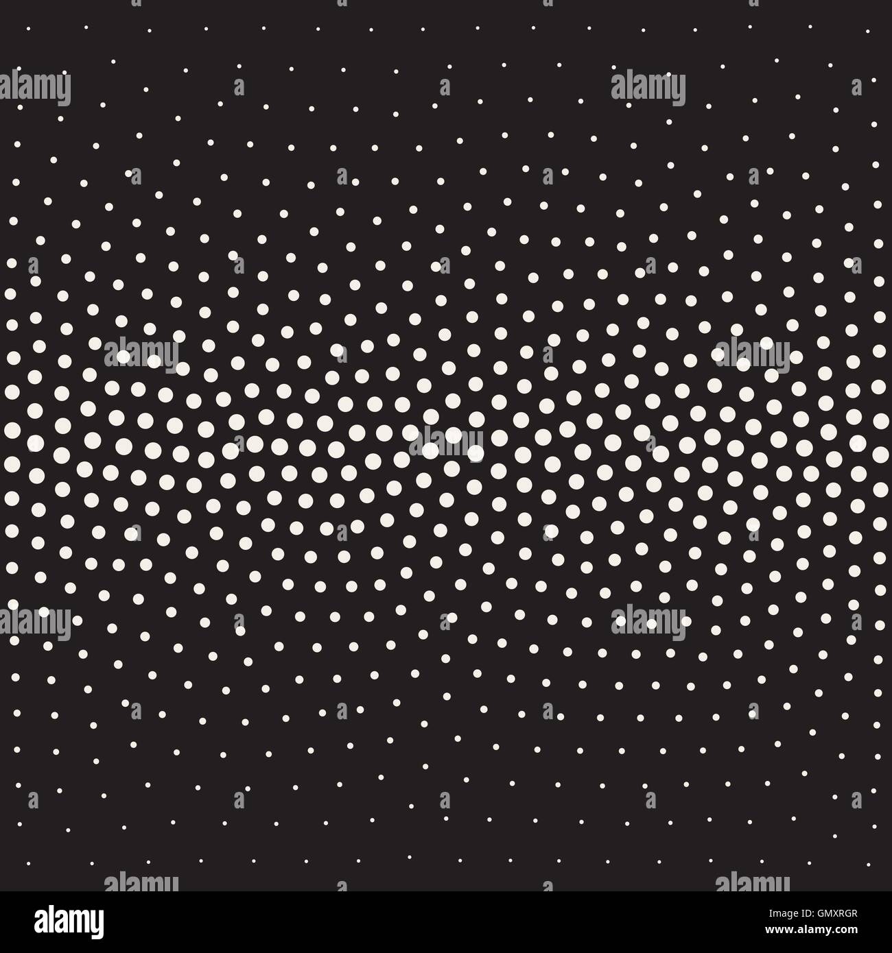 Vector Seamless Black And White Stippling Gradient Halftone Dot Work ...