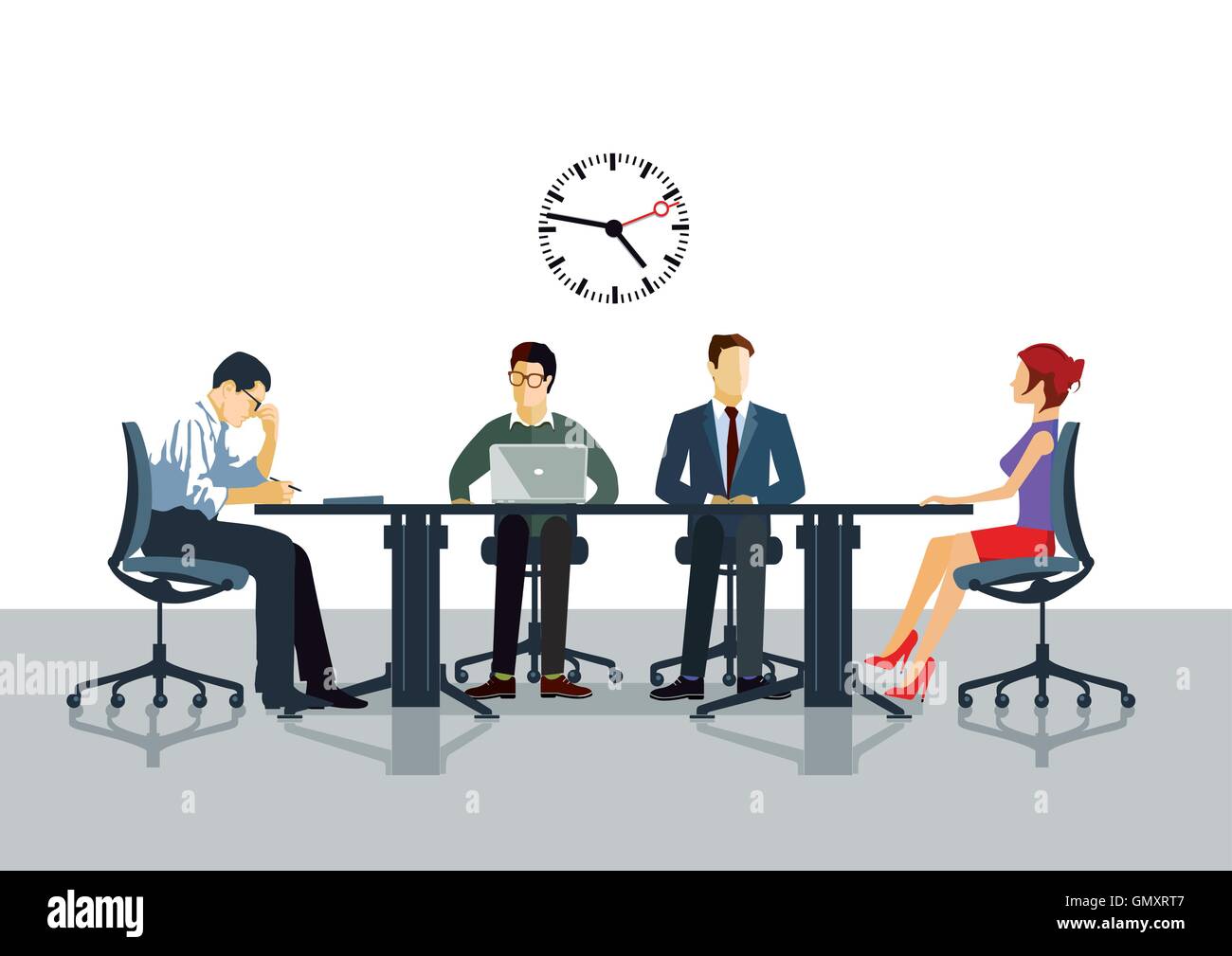 Meeting and communication in the Office Stock Vector