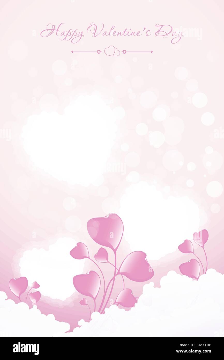 Valentines Day Greeting Card Stock Vector Image & Art - Alamy