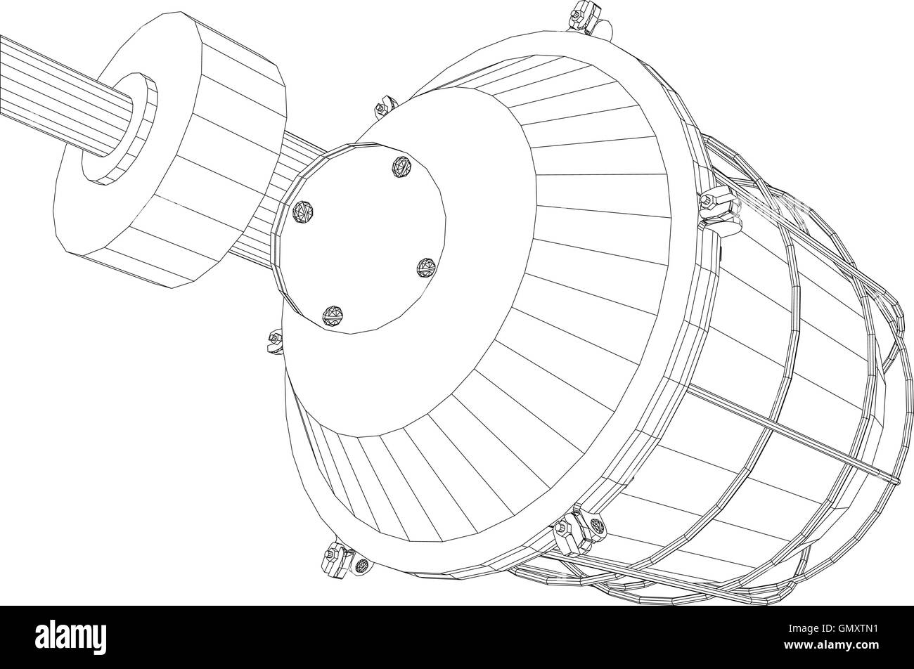 Picture of heat exchanger Stock Vector