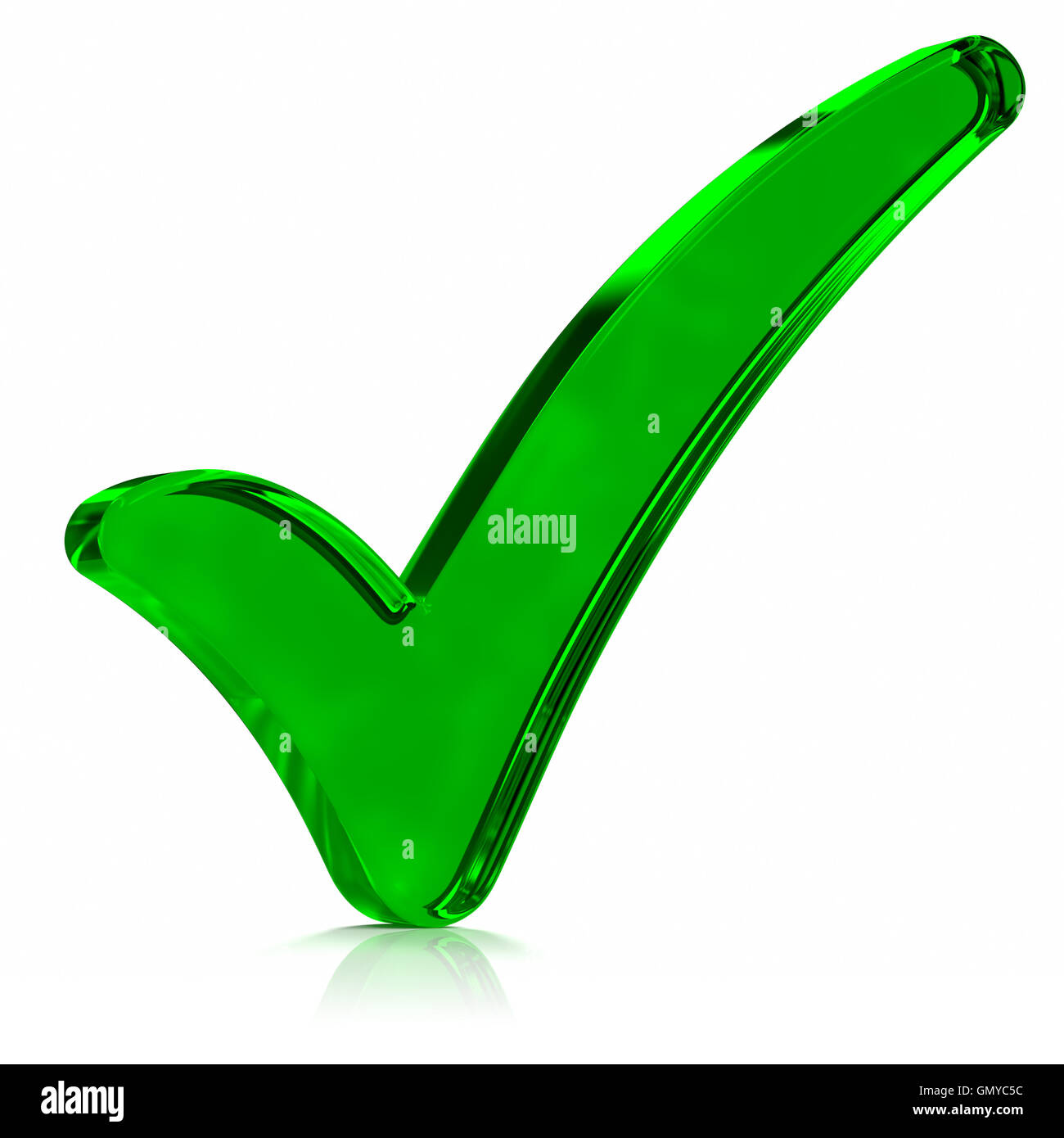 Green Check Mark Symbol Stock Photo Alamy