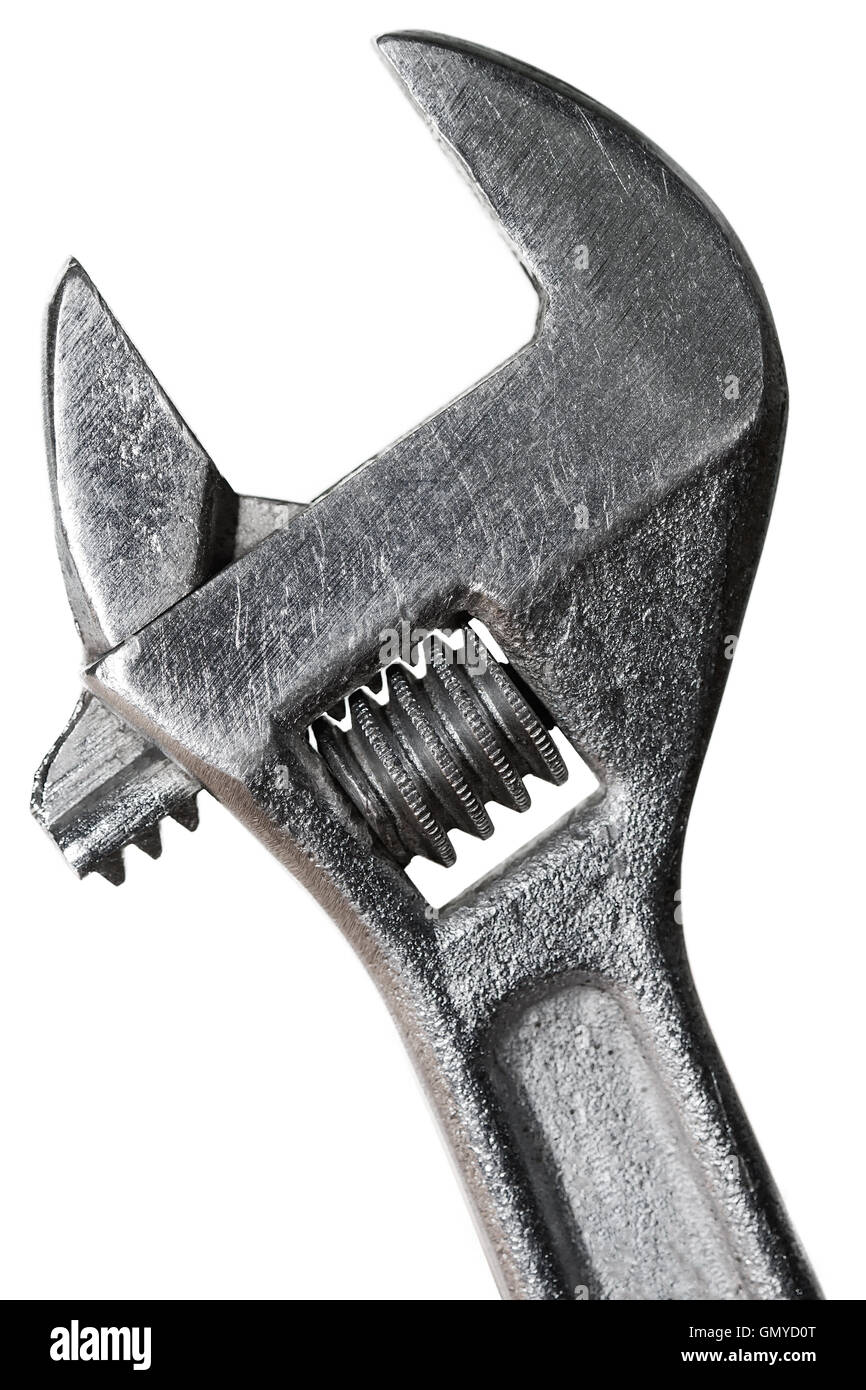 Adjustable wrench tool Stock Photo
