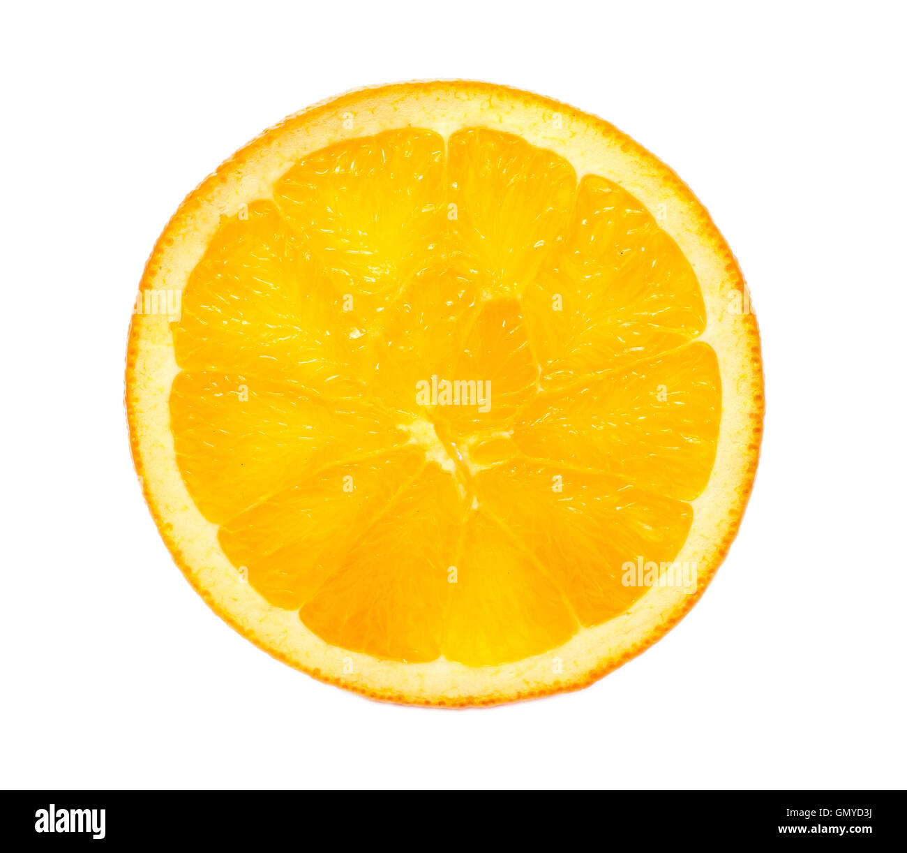 Orange fruit isolated on white background. Stock Photo