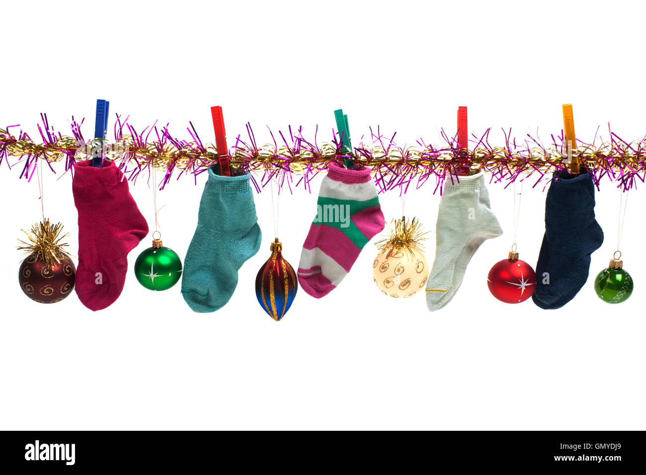 Christmas sock Stock Photo