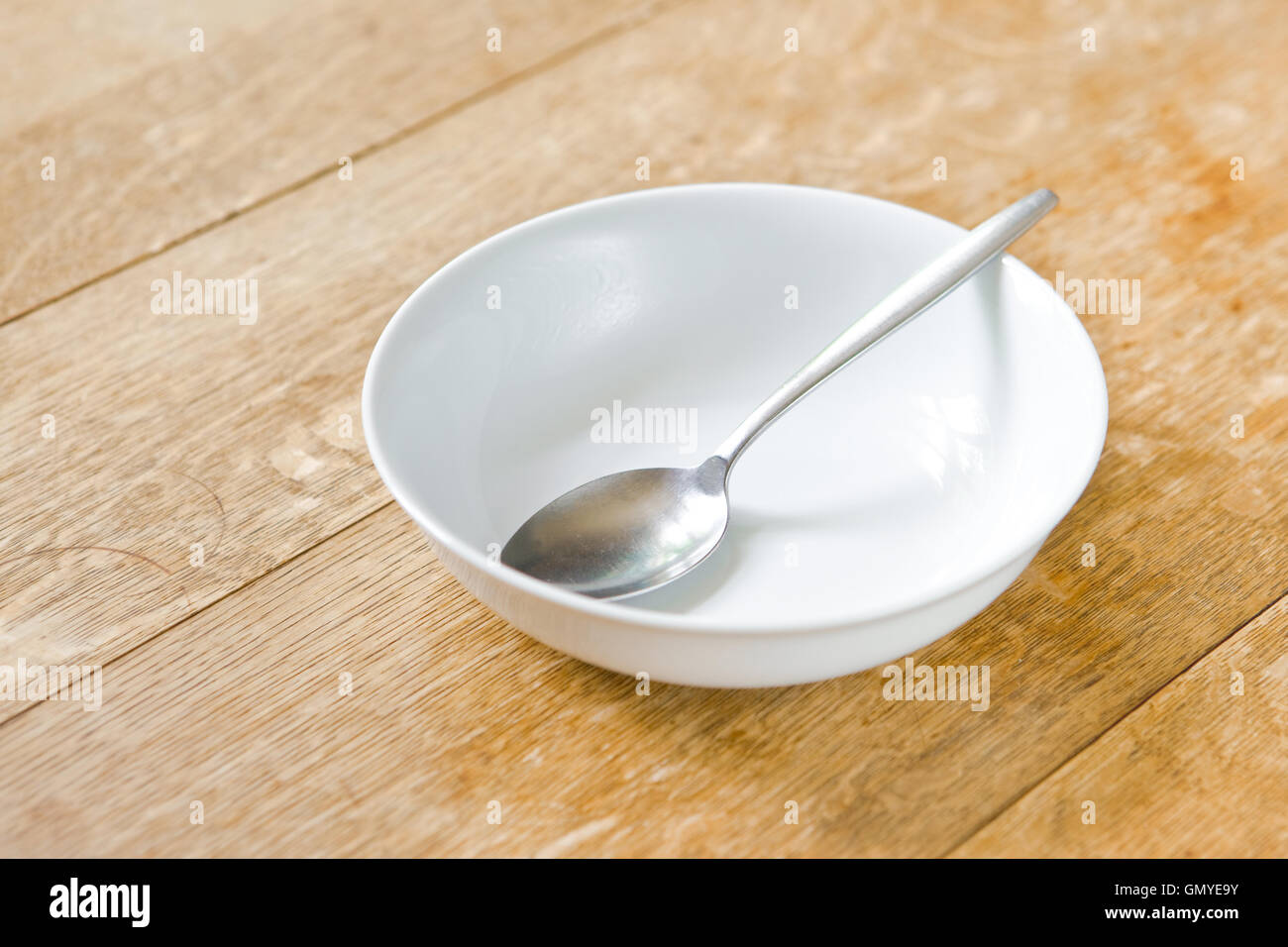 Breakfast bowl and spoon Stock Photo Alamy