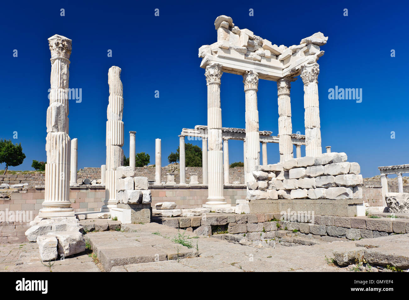Temple of Trajan Stock Photo