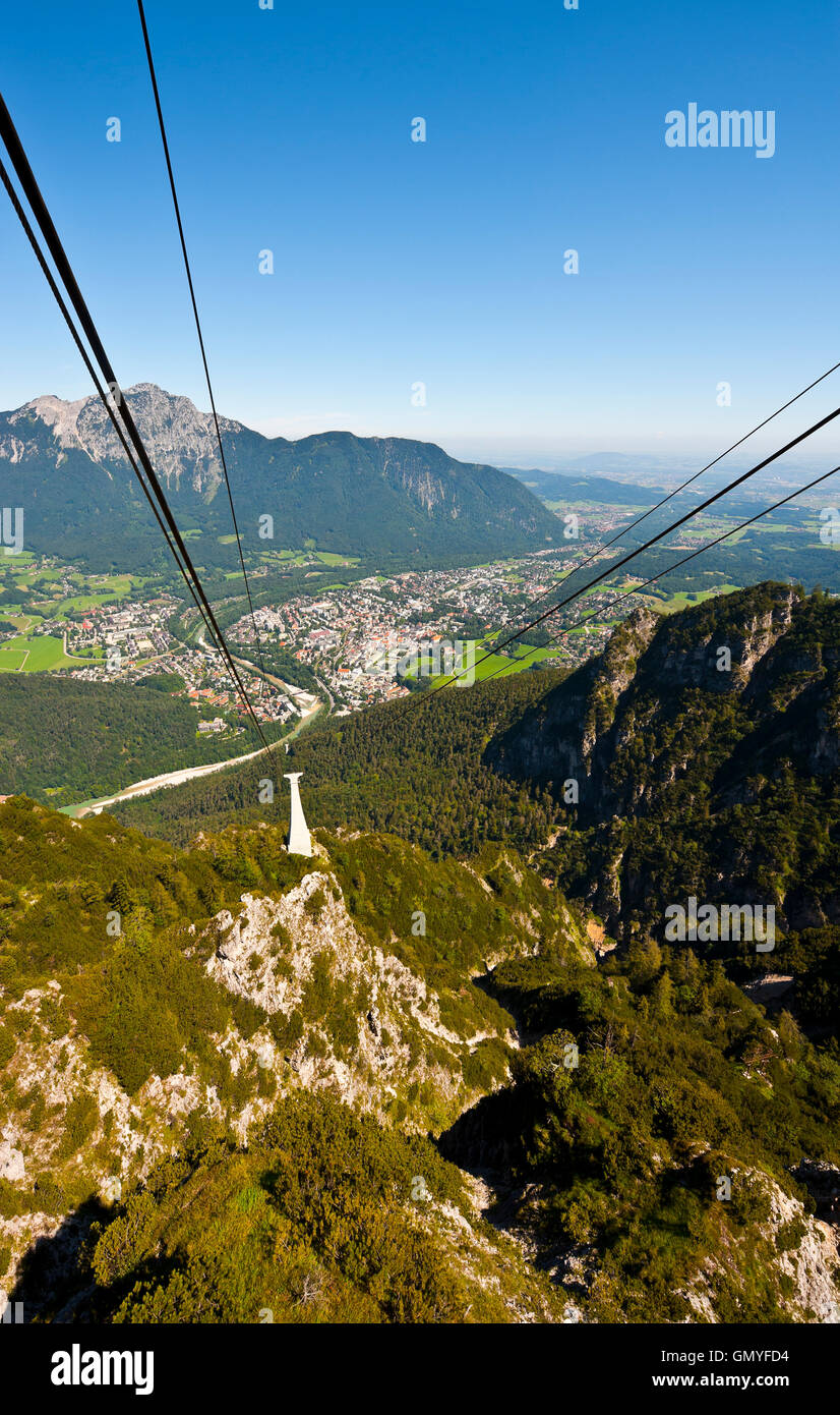 Cable Car in Alps Stock Photo Alamy