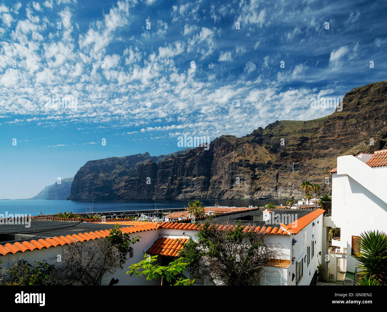 los gigantes cliffs famous landmark and village in south tenerife island spain Stock Photo