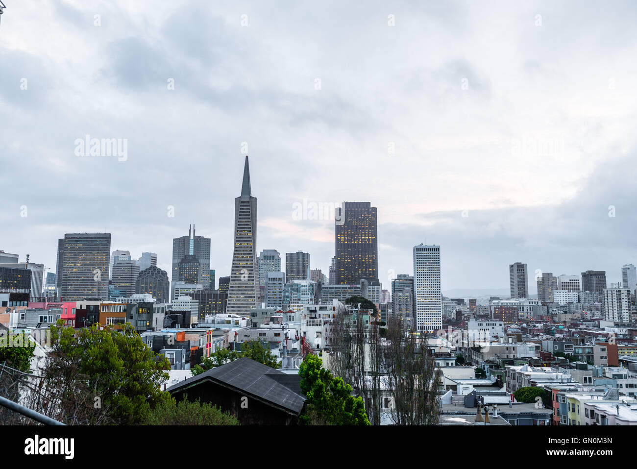 Business area and downtown of San Francisco, California, USA Stock Photo