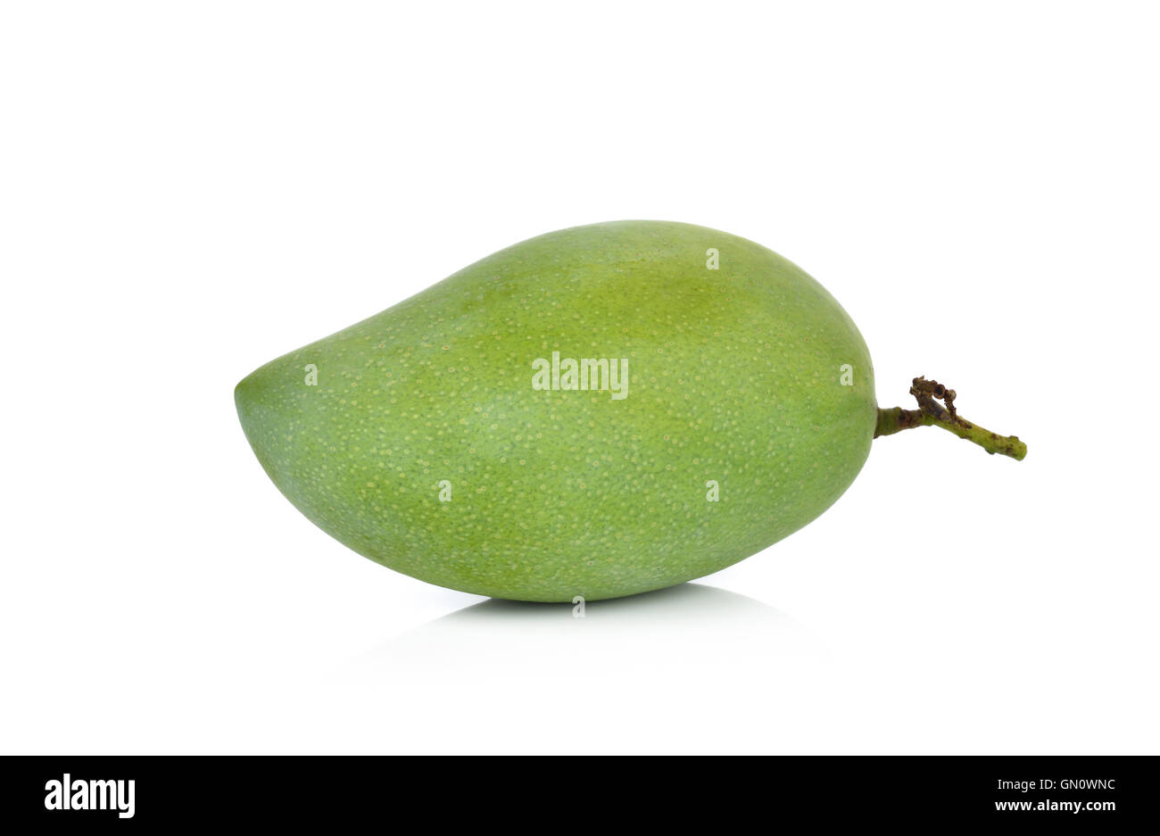 Green Mango isolated on white background Stock Photo - Alamy