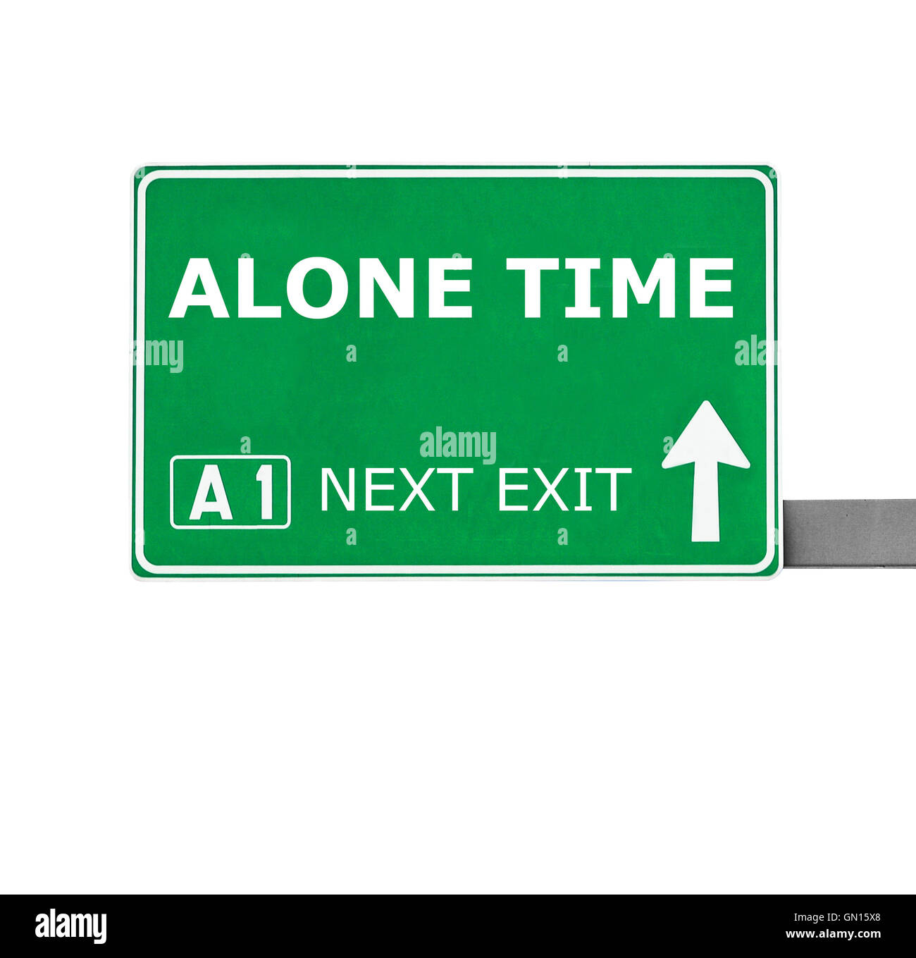 Alone on road Cut Out Stock Images & Pictures - Alamy