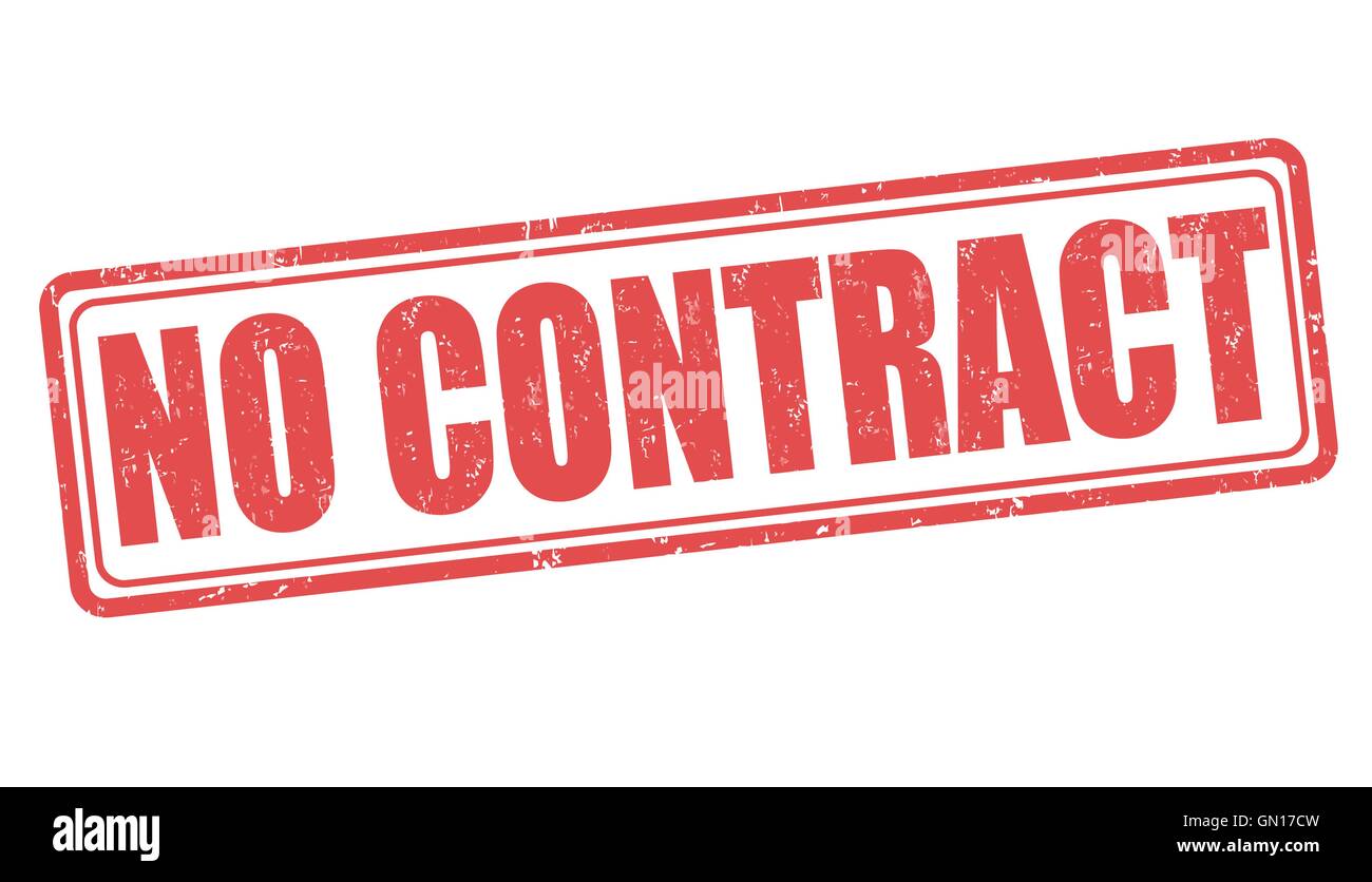 No contract stamp Stock Vector
