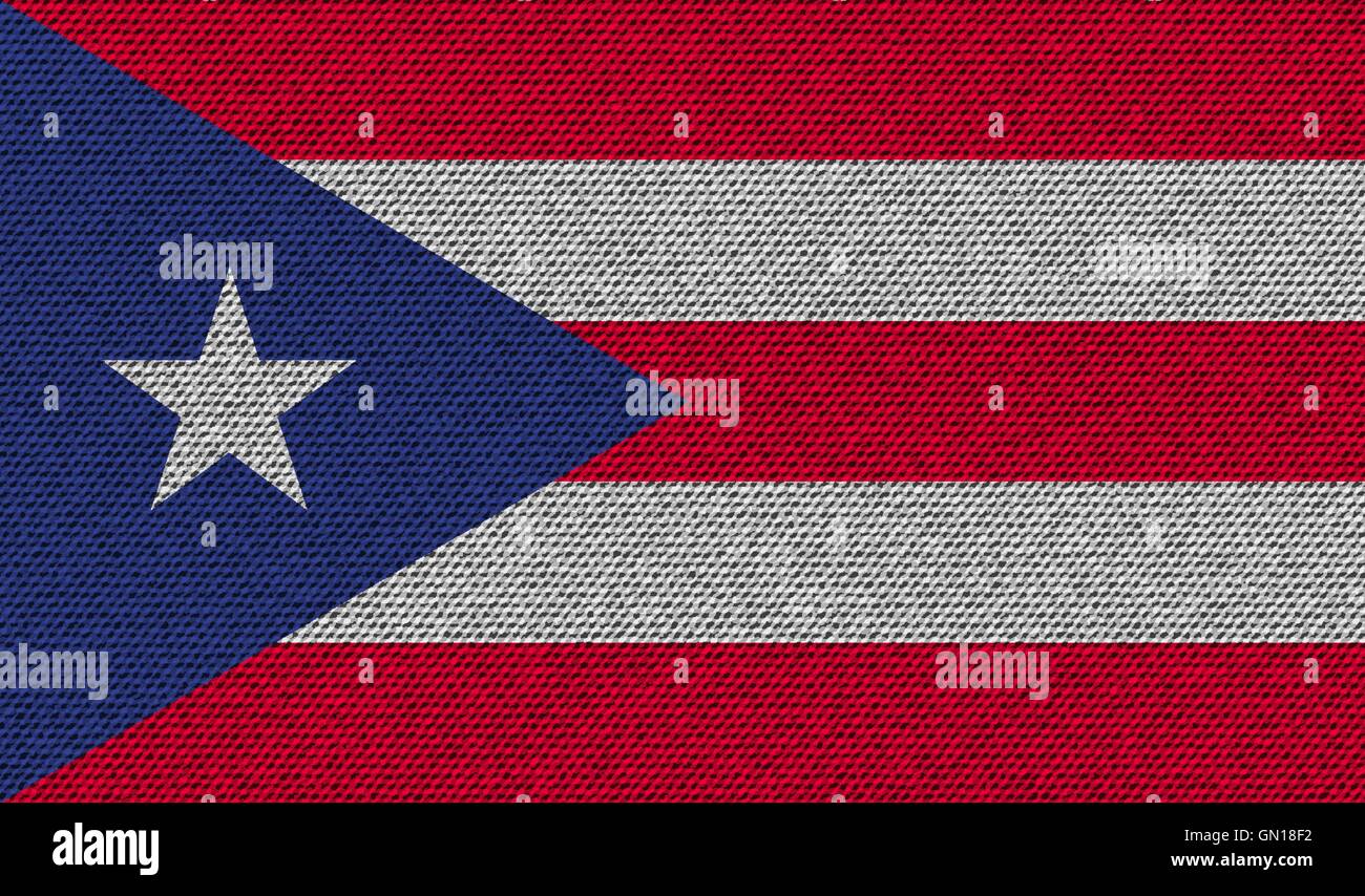 Pouter Rico Flag Puerto rico flag on flag Stock Vector Images - Alamy
