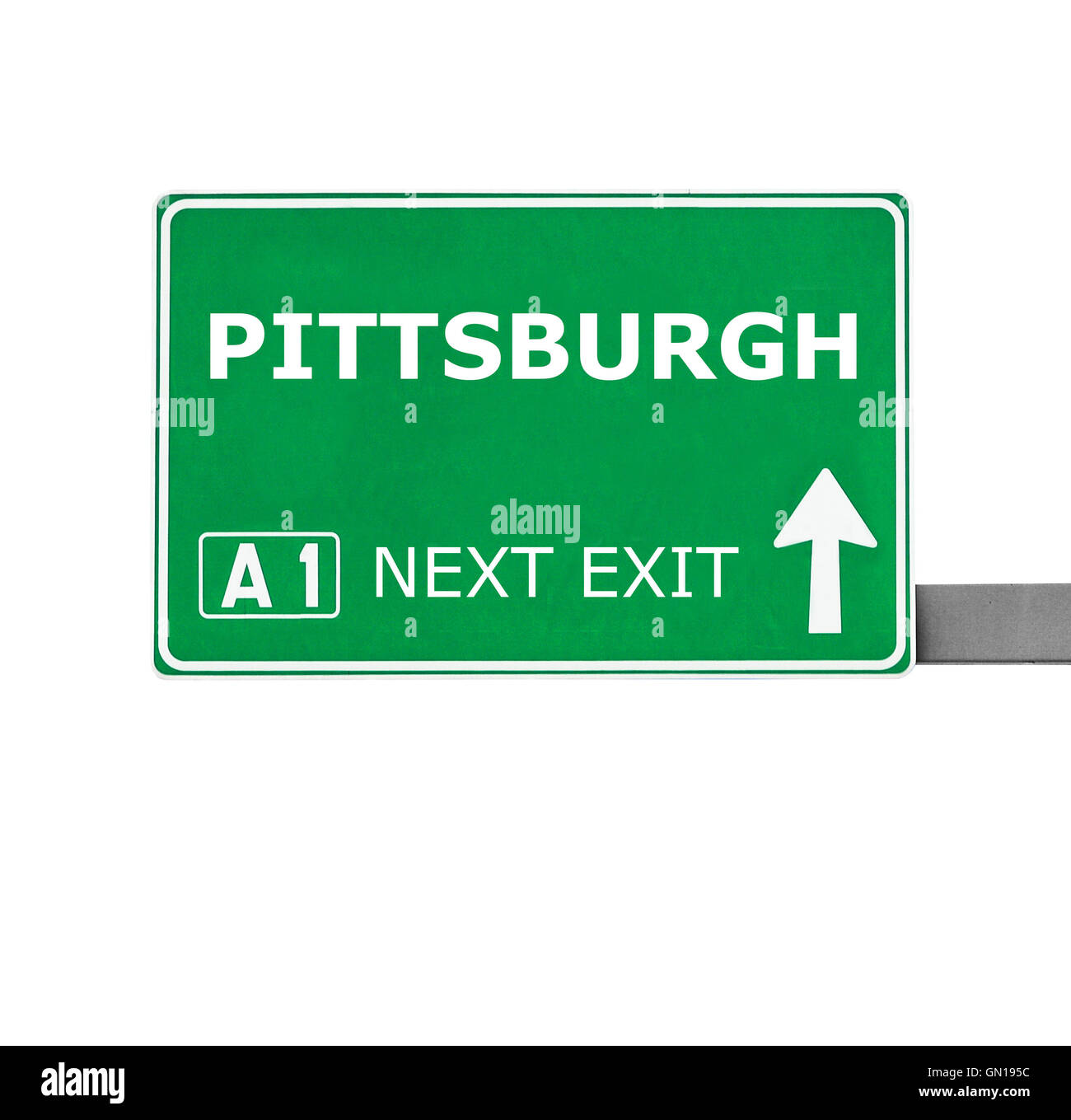 PITTSBURGH road sign isolated on white Stock Photo Alamy