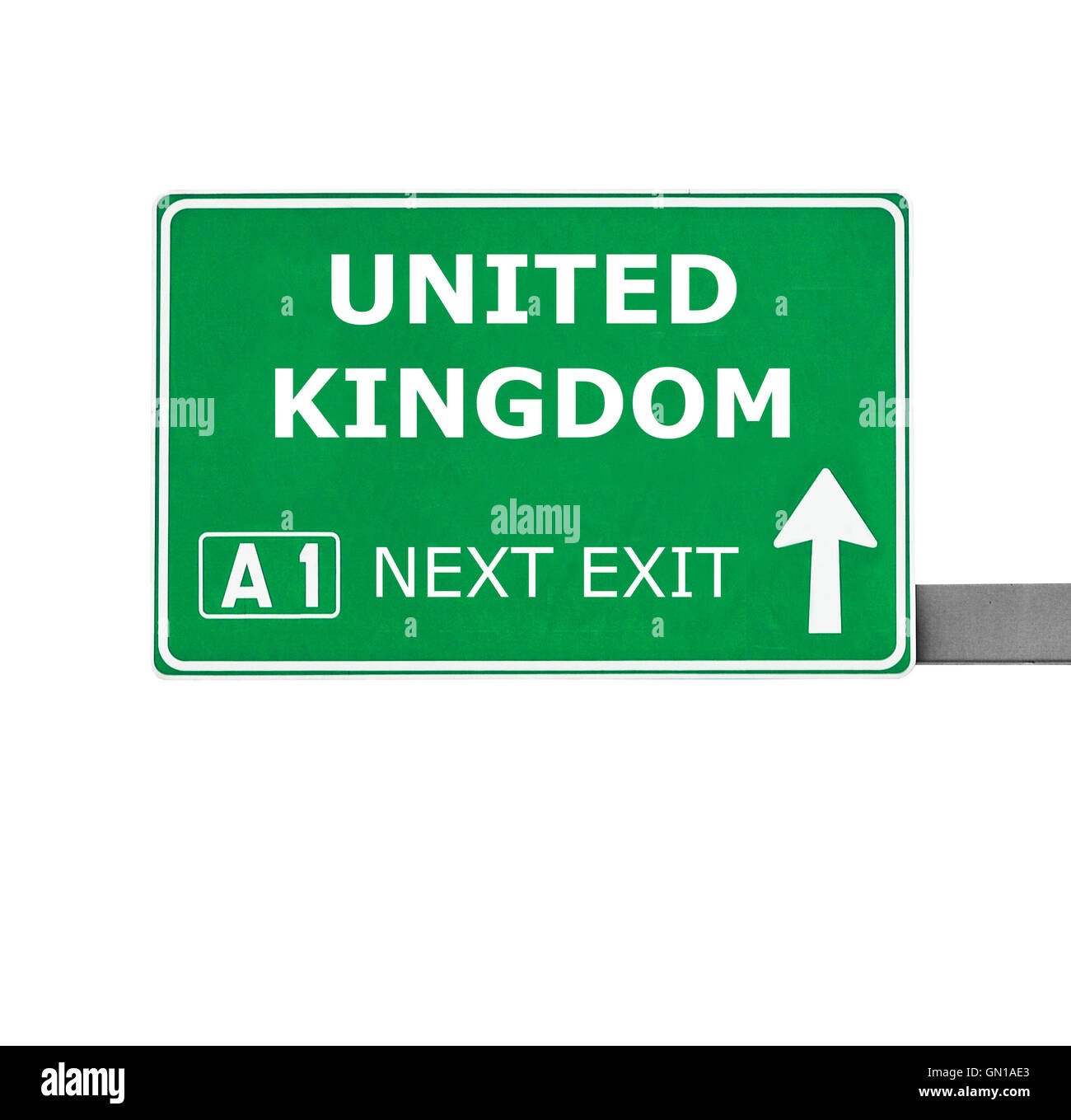 UNITED KINGDOM road sign isolated on white Stock Photo Alamy