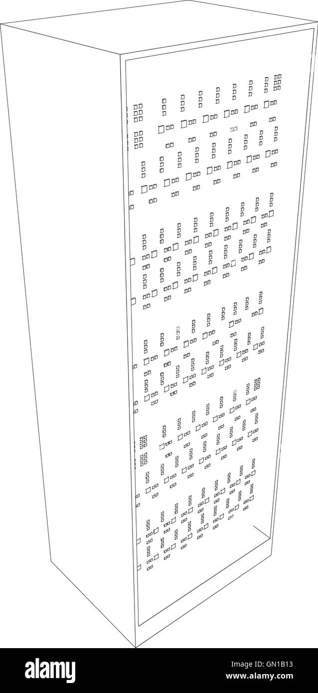 Picture of server Stock Vector