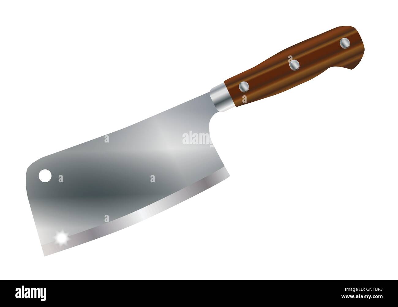 Typical Meat Cleaver Stock Vector Image & Art Alamy