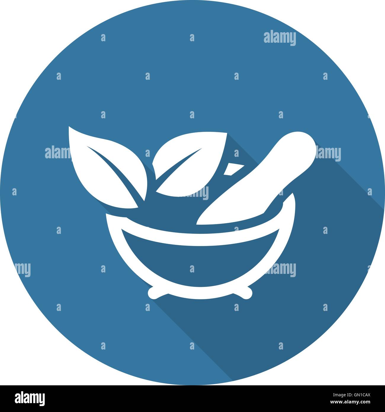 Phytotherapy Icon. Flat Design. Stock Vector