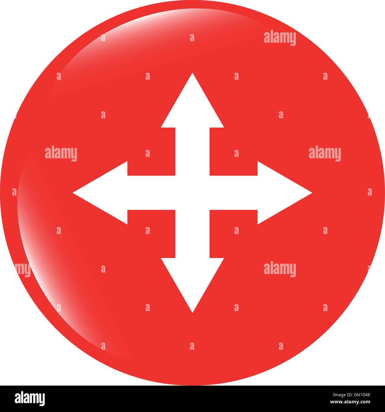 vector arrow set on web icon (button Stock Vector Image & Art - Alamy