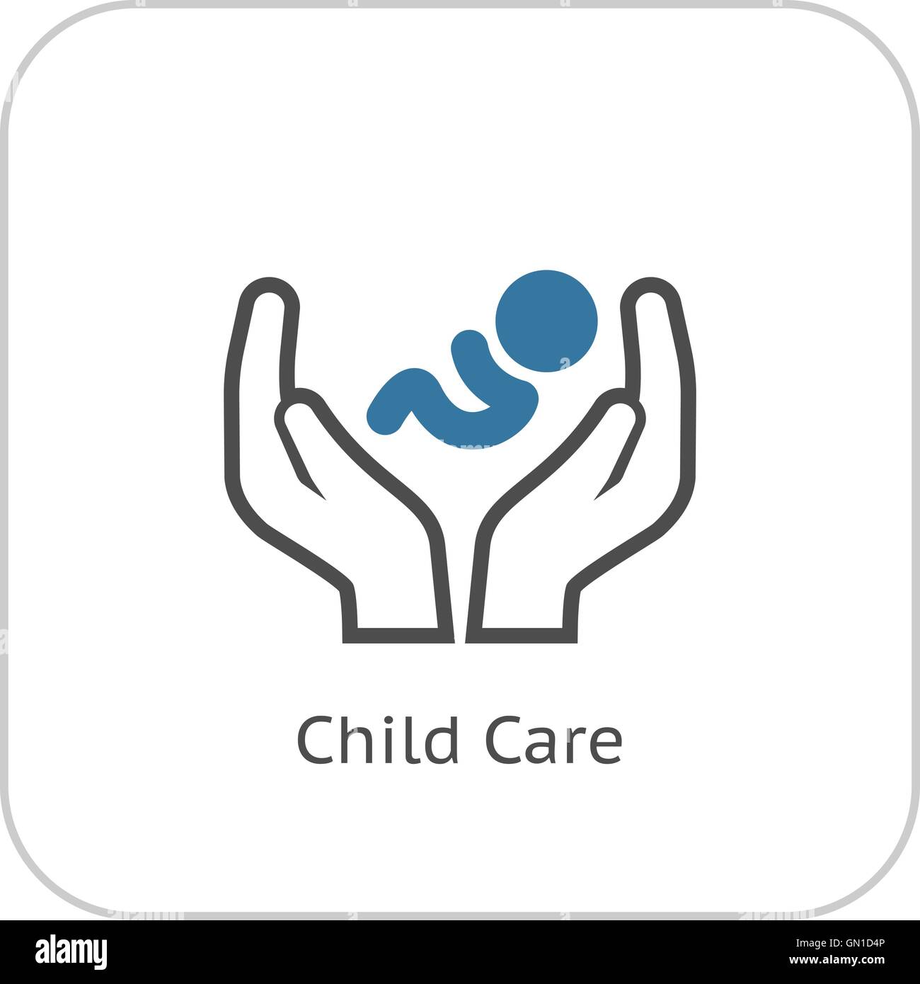 Child Care Icon. Flat Design Stock Vector Image & Art - Alamy