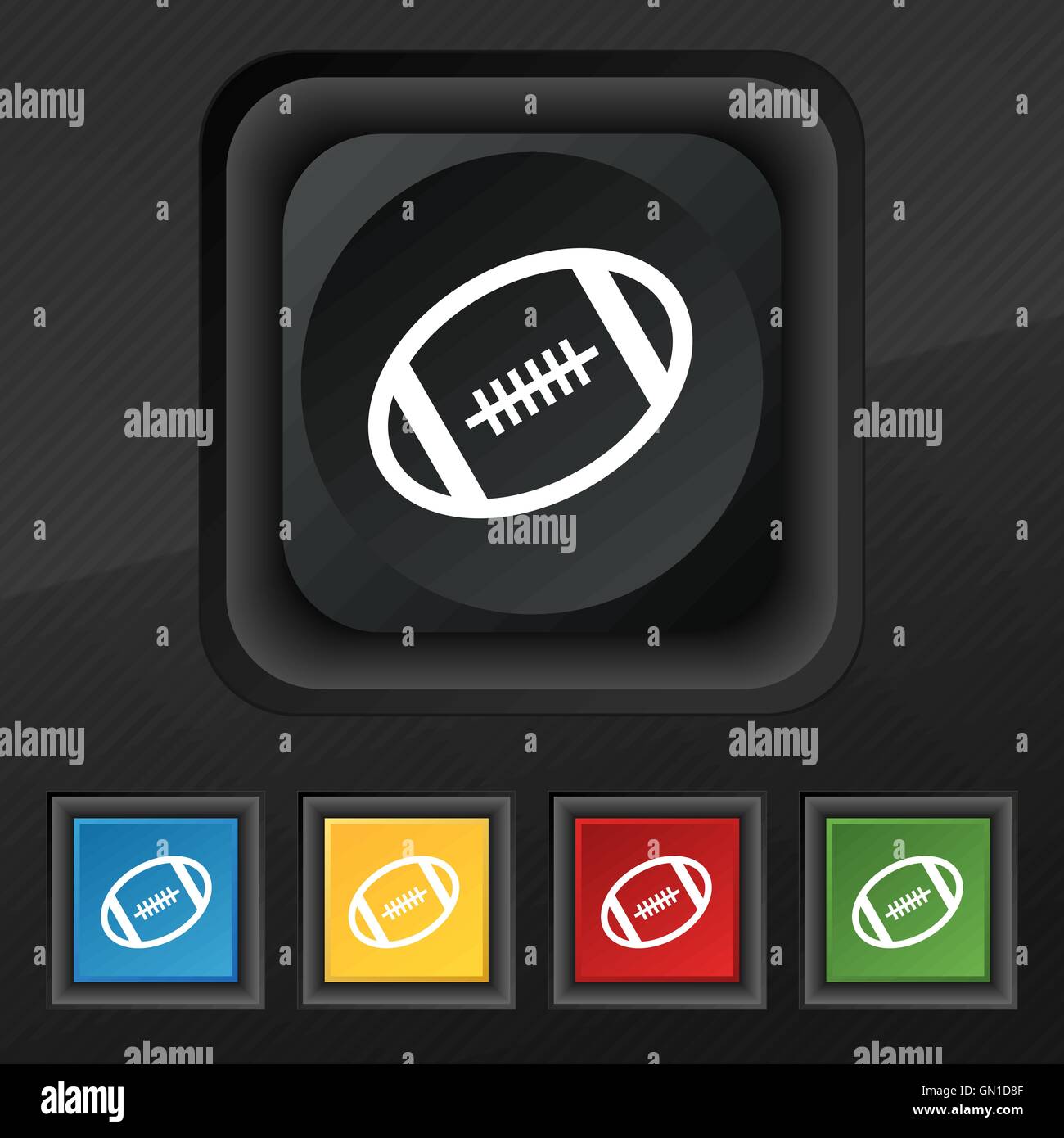 Stylish vector football design hi-res stock photography and images - Alamy