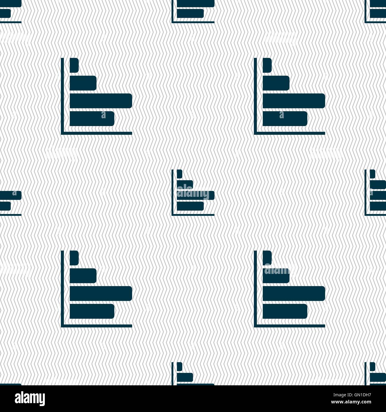 Infographic icon sign. Seamless pattern with geometric texture. Vector ...
