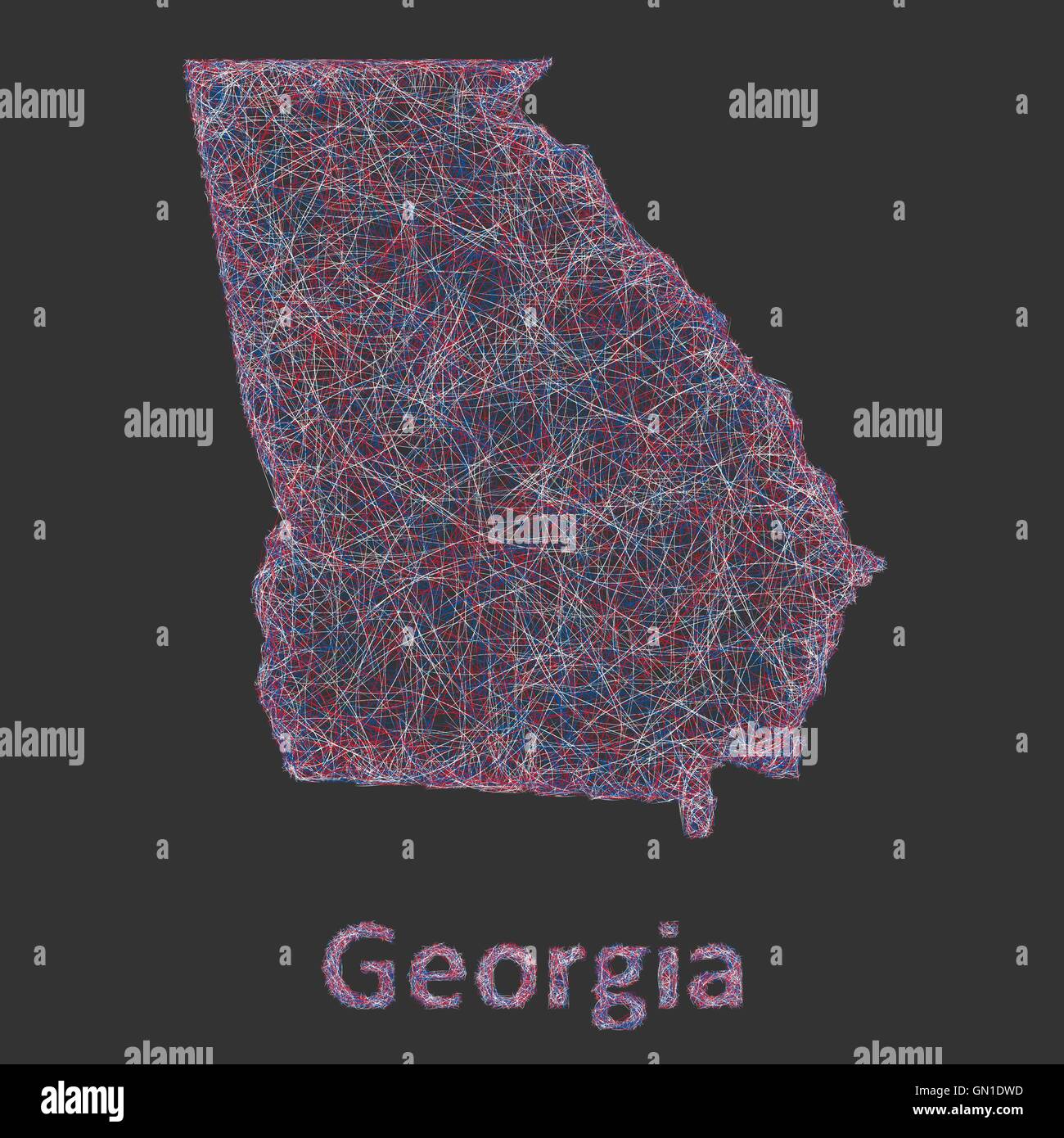 line art map Stock Vector Image & Art Alamy