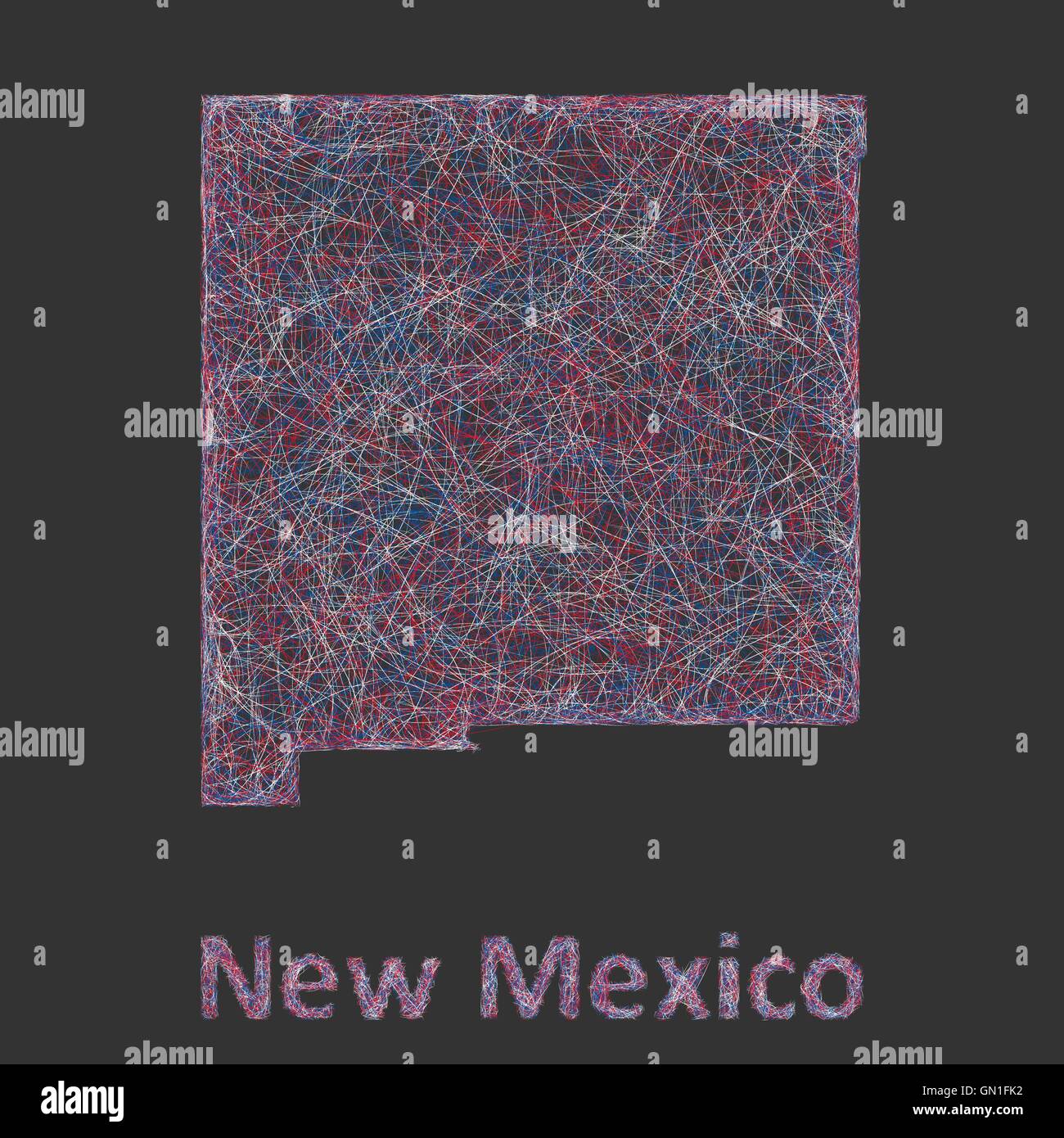 Hatch new mexico map Stock Vector Images Alamy