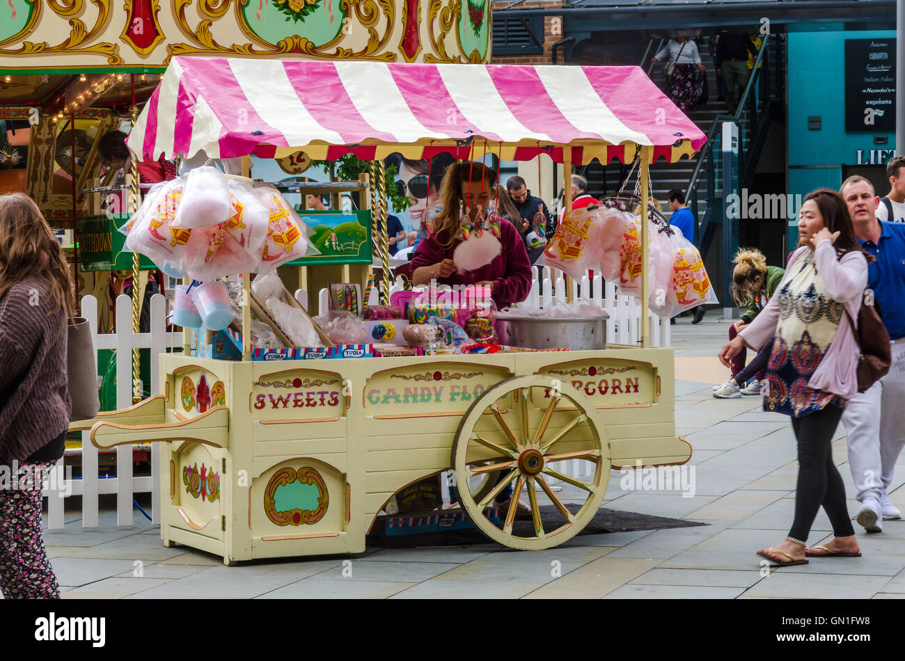 A candy floss stall Stock Photo Alamy