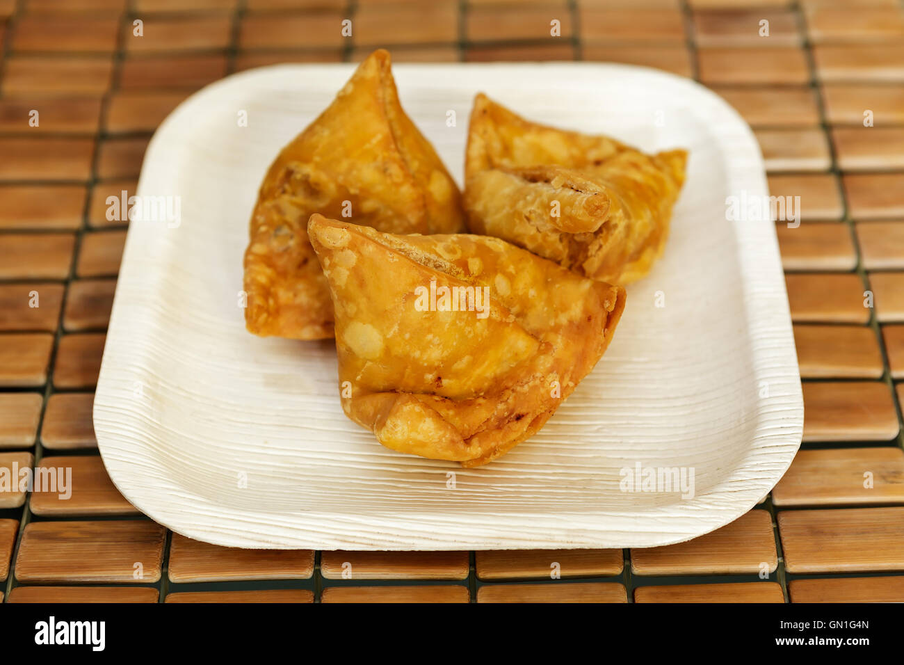 Samosa - Indian deep fried snack Stock Photo - Alamy