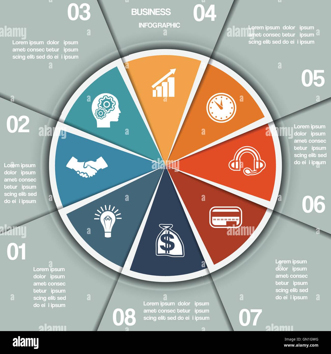 infographic-pie-chart-template-from-colourful-circle-with-text-areas-on-eight-positions-stock-vector-image-art-alamy for Free Printable Pie Chart Template Infographic Pie chart template from colourful circle with text areas on eight positions Stock Vector Image & Art - Alamy for Free Printable Pie Chart Template
