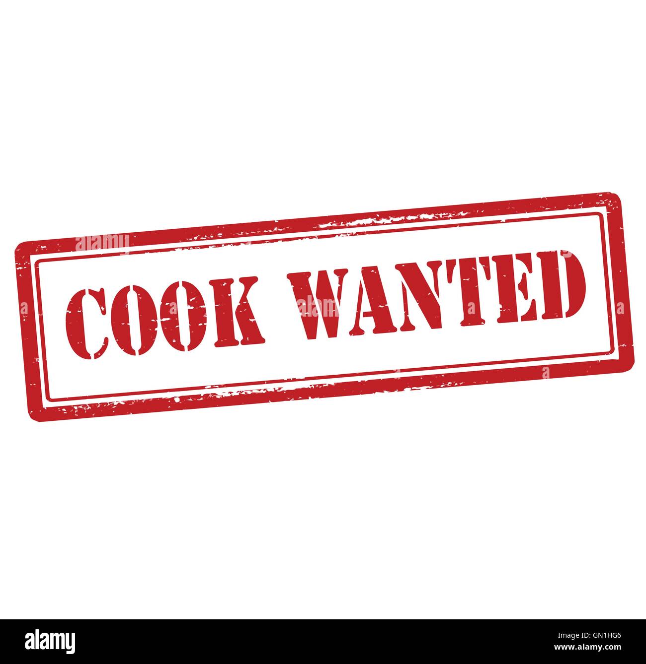 Cook wanted Stock Vector