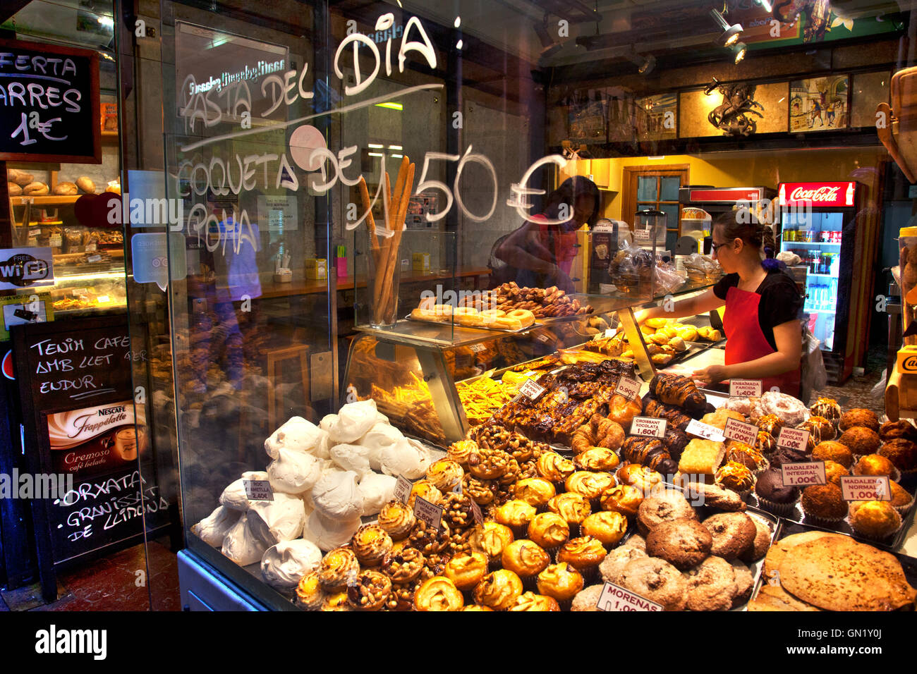 Bakery, Barcelona, Spain Stock Photo Alamy