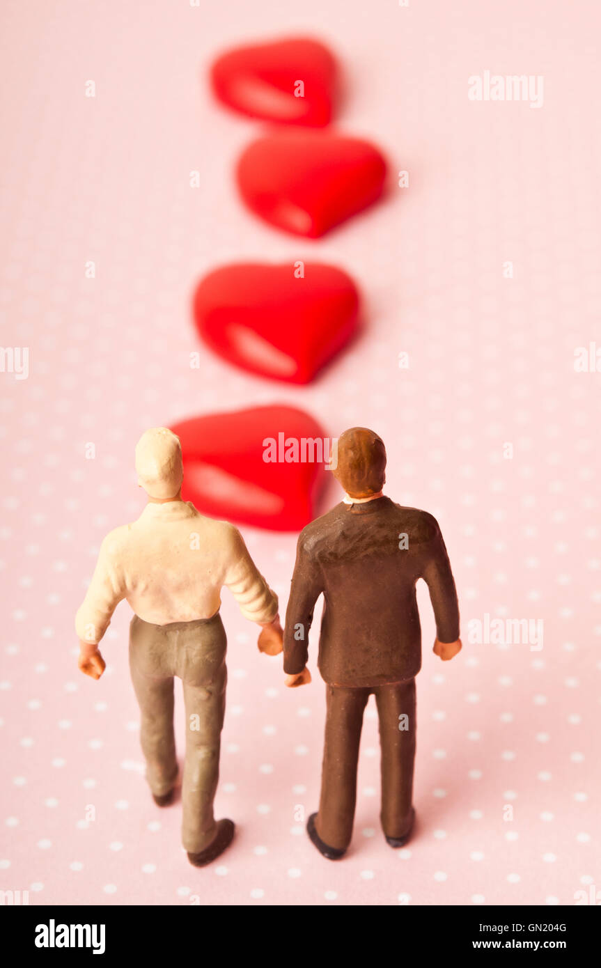 gay love concept Stock Photo