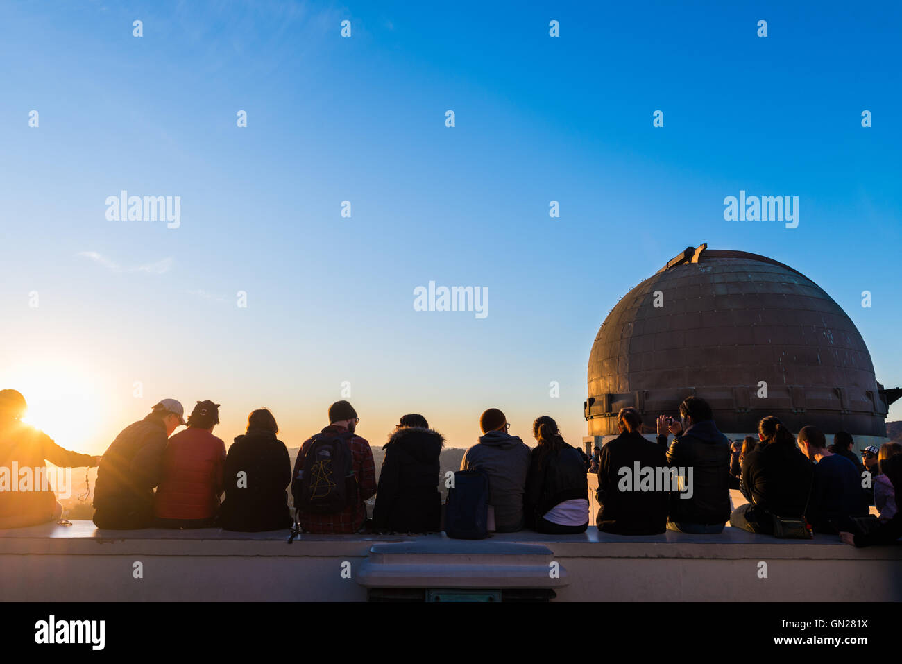 Famous Griffith Observatory in Los Angeles, USA Stock Photo