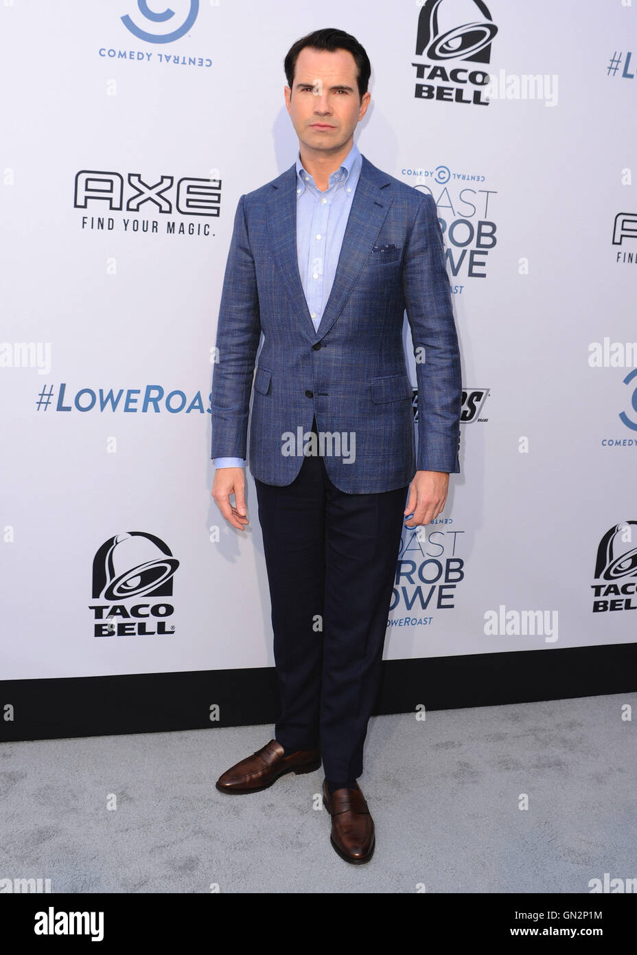 Los Angeles, California, USA. 27th August, 2016.  Jimmy Carr at the Comedy Central Roast of Rob Lowe at Sony Studios on August 27, 2016 in Los Angeles, California. Credit:  MediaPunch Inc/Alamy Live News Stock Photo