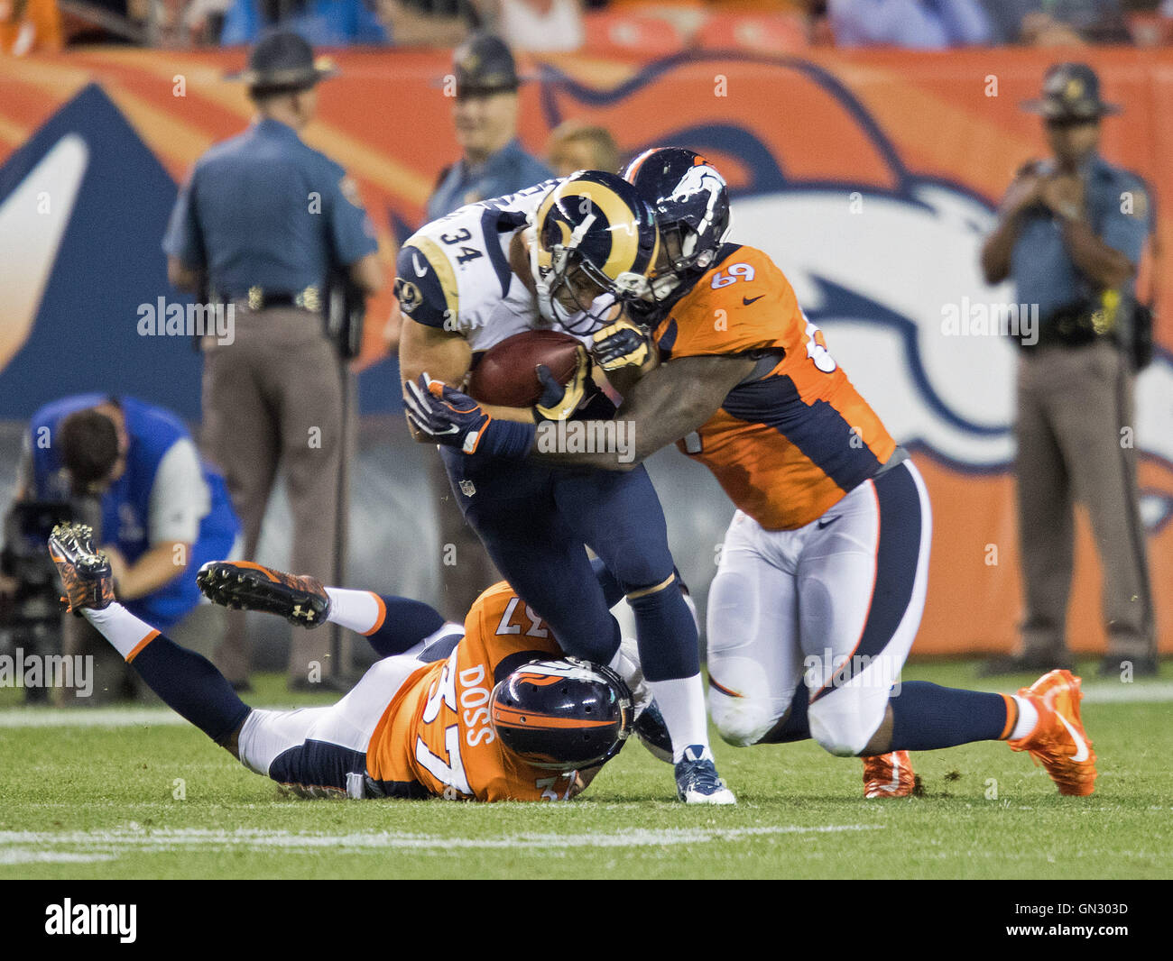 Football stadium, Sports Authority Field at Mile High, Denver Broncos  Stadium, Denver, Colorado, USA Stock Photo - Alamy